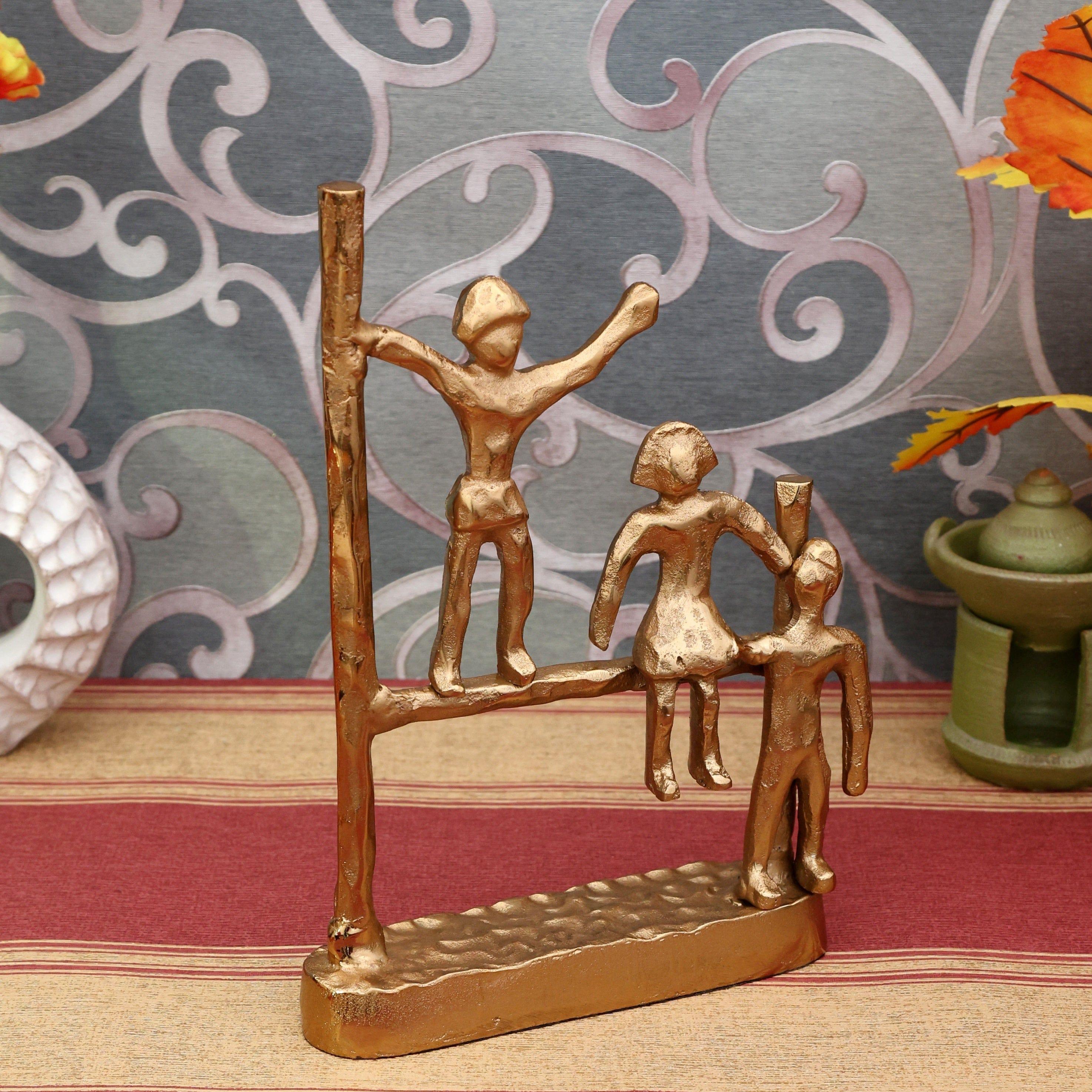 The Gutsy Trio Abstract Décor Gold - Ouch Cart