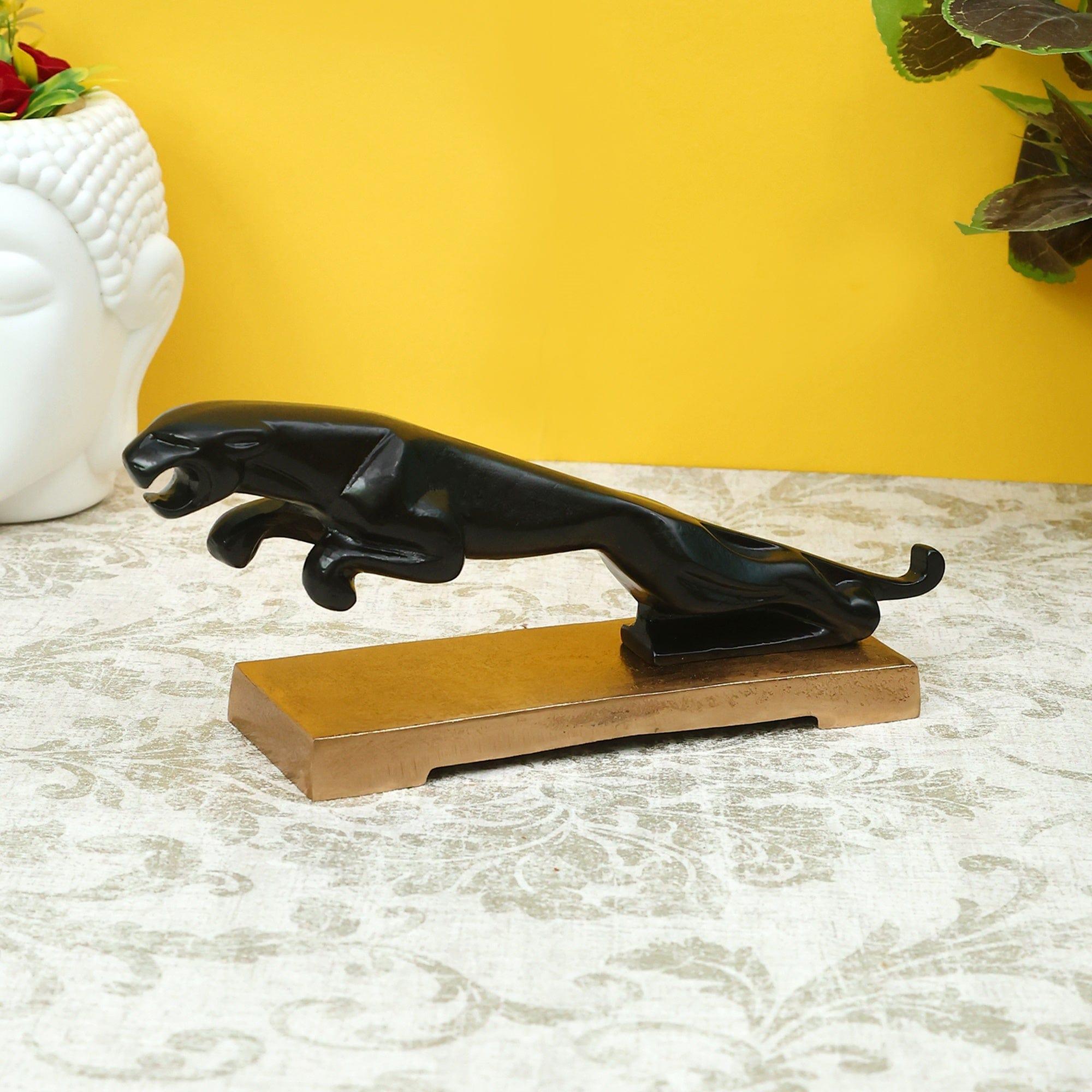 The panther's leap on gold base - Ouch Cart