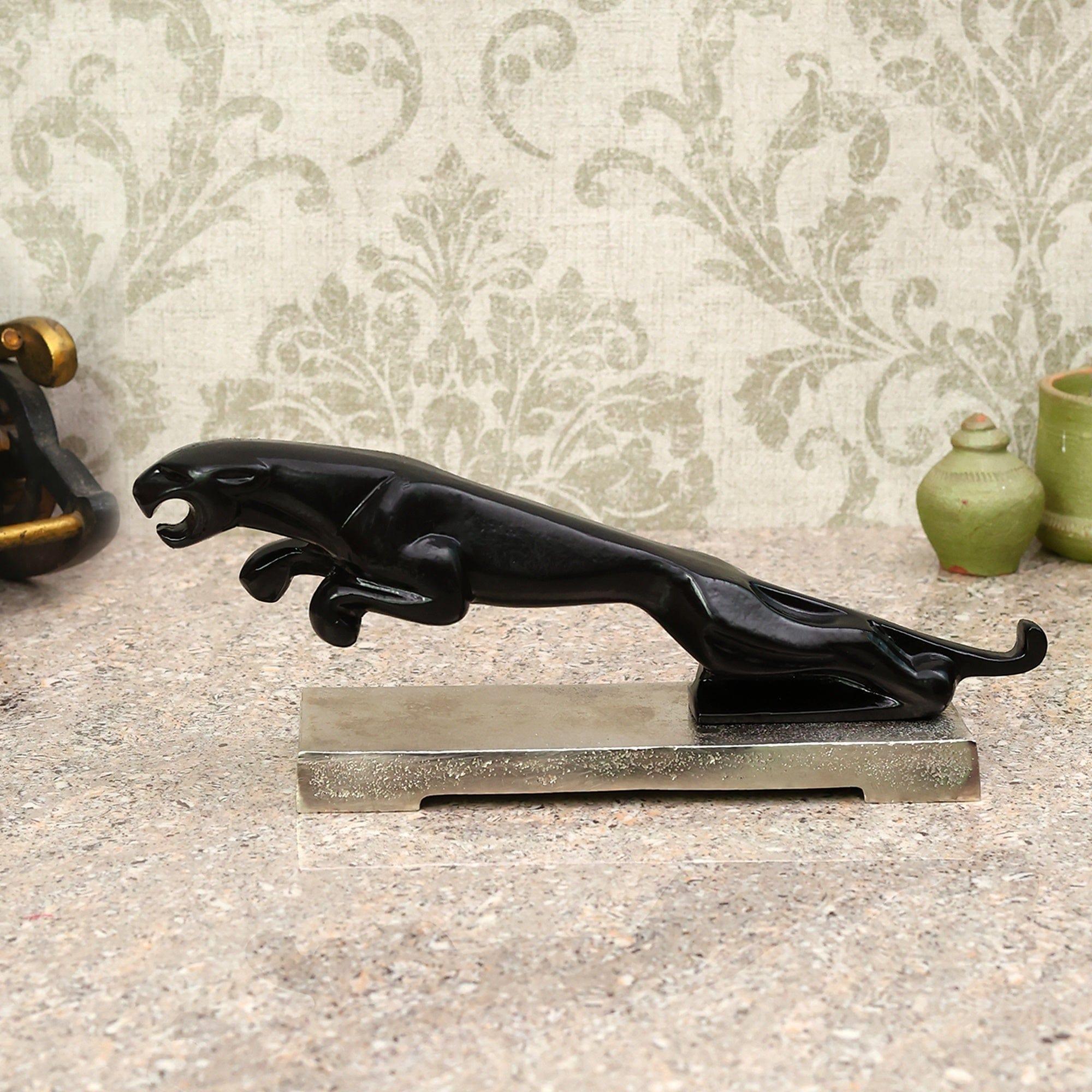 The panther's leap on Silver base - Ouch Cart