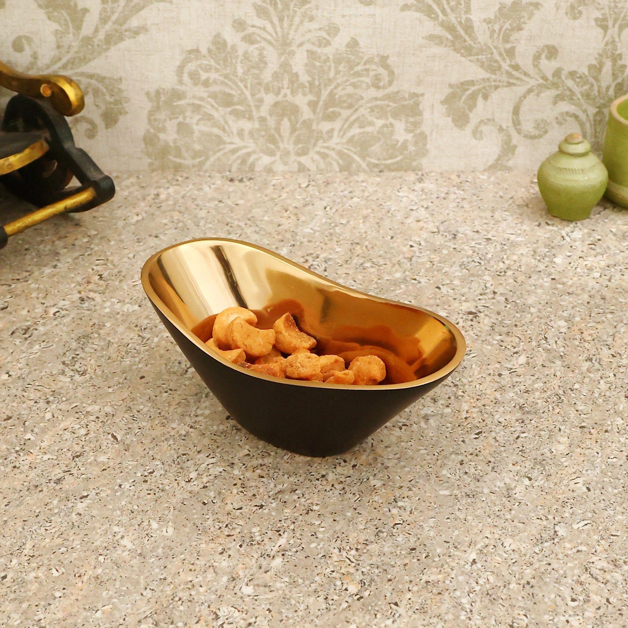 Opulent Oval Bowl Gold - Ouch Cart