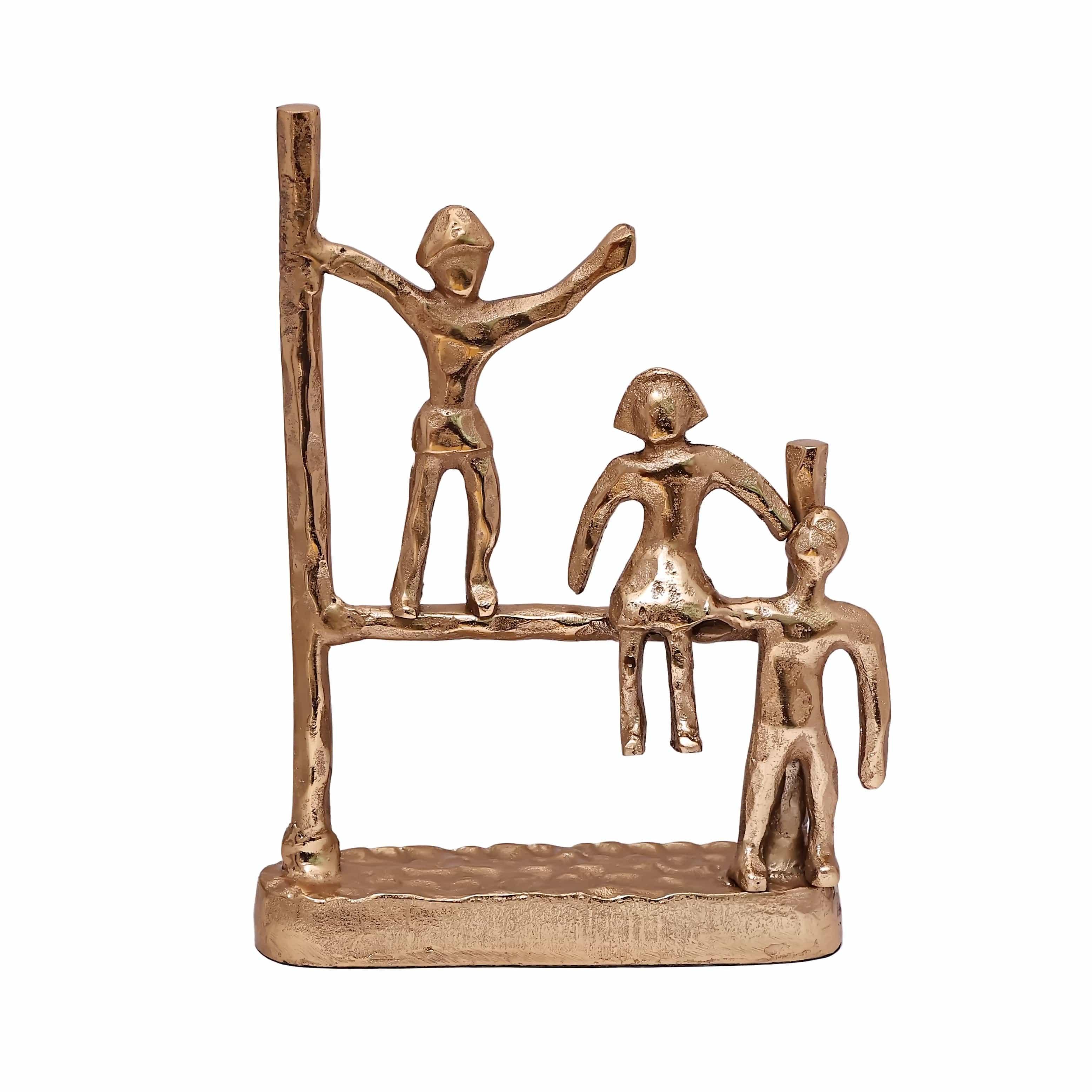 The Gutsy Trio Abstract Décor Gold - Ouch Cart