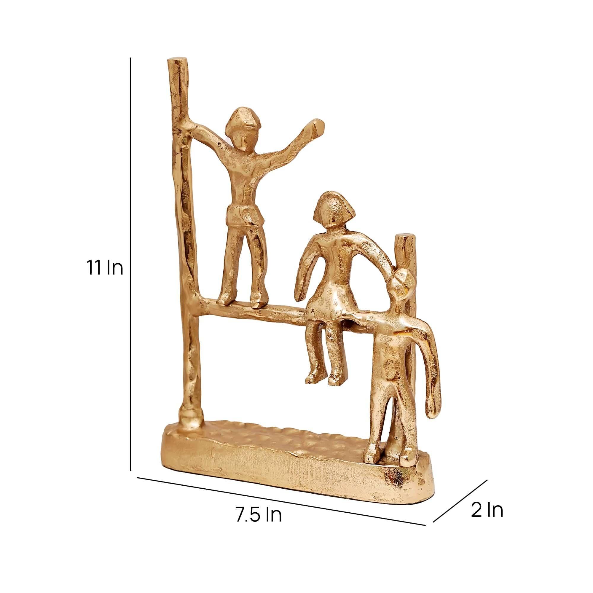 The Gutsy Trio Abstract Décor Gold - Ouch Cart