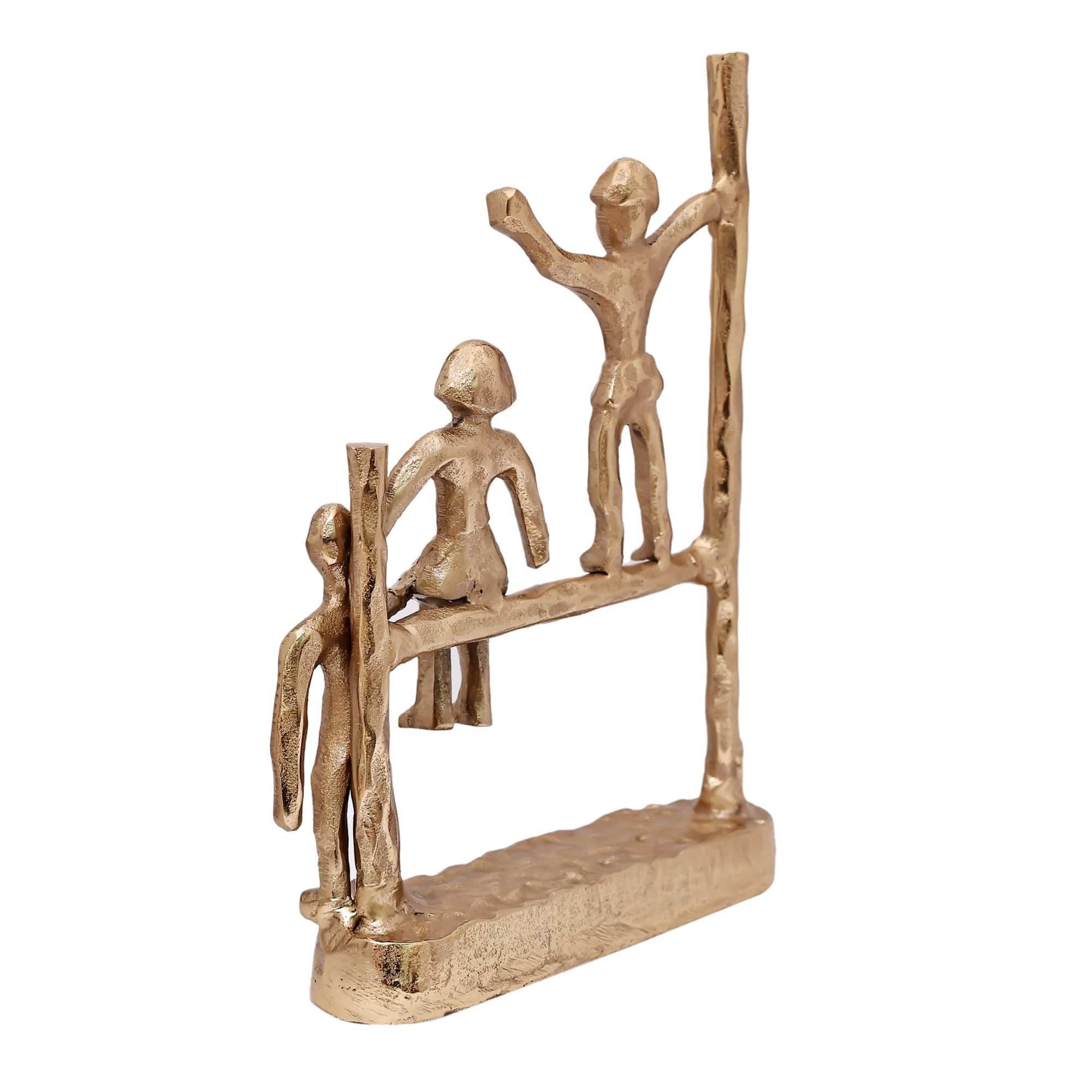 The Gutsy Trio Abstract Décor Gold - Ouch Cart