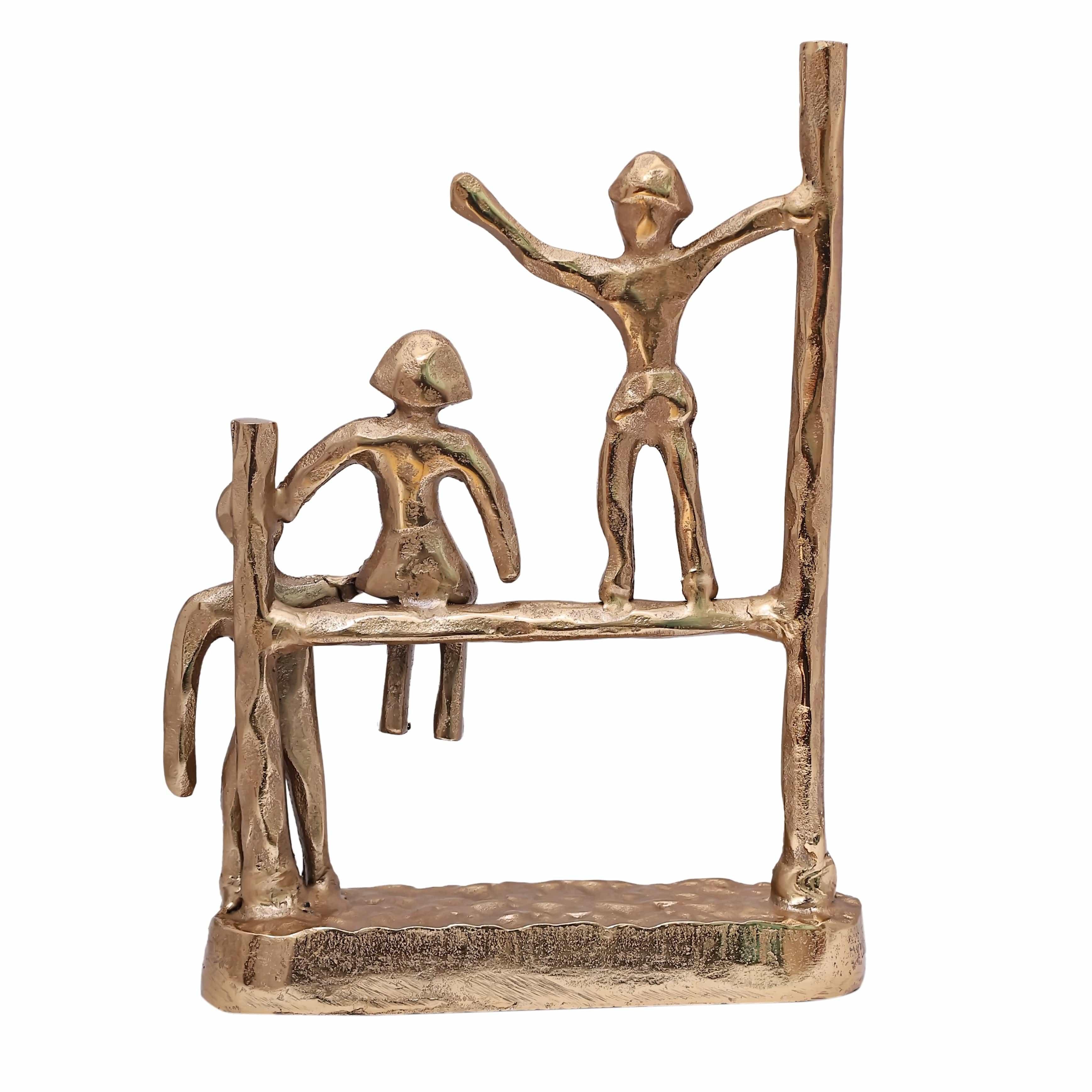 The Gutsy Trio Abstract Décor Gold - Ouch Cart