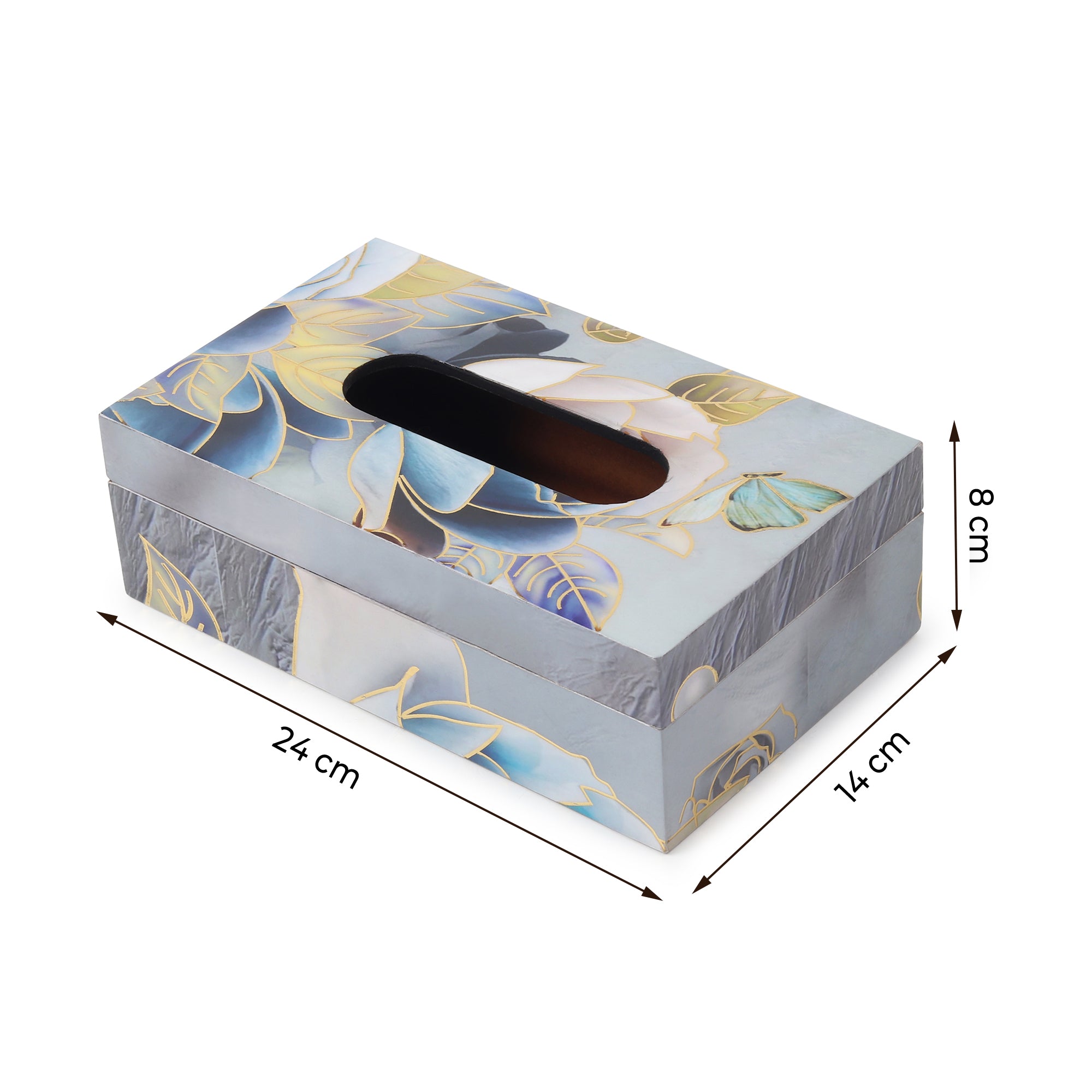 Azure Whisper Tissue Box