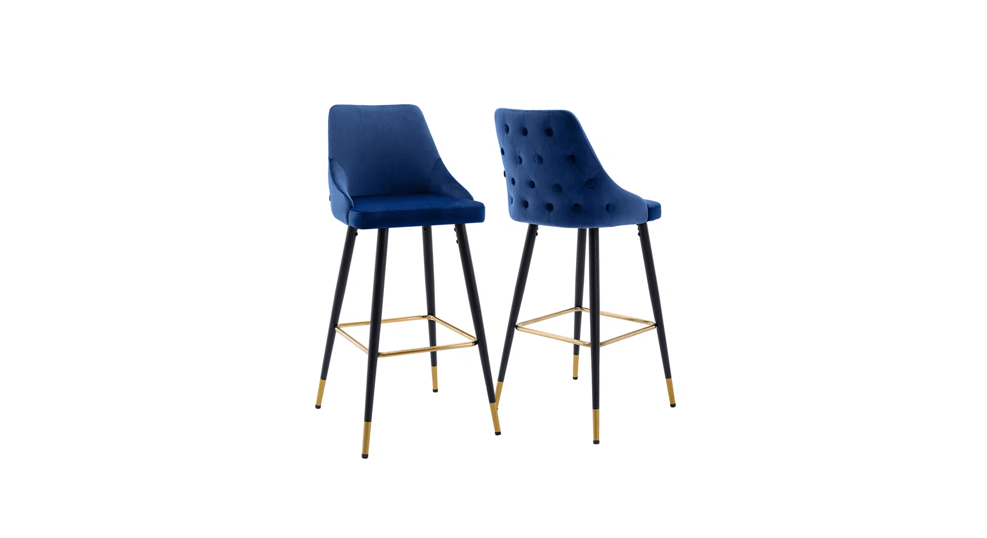 DAVAN BAR STOOL BLUE SET OF 2 - Ouch Cart