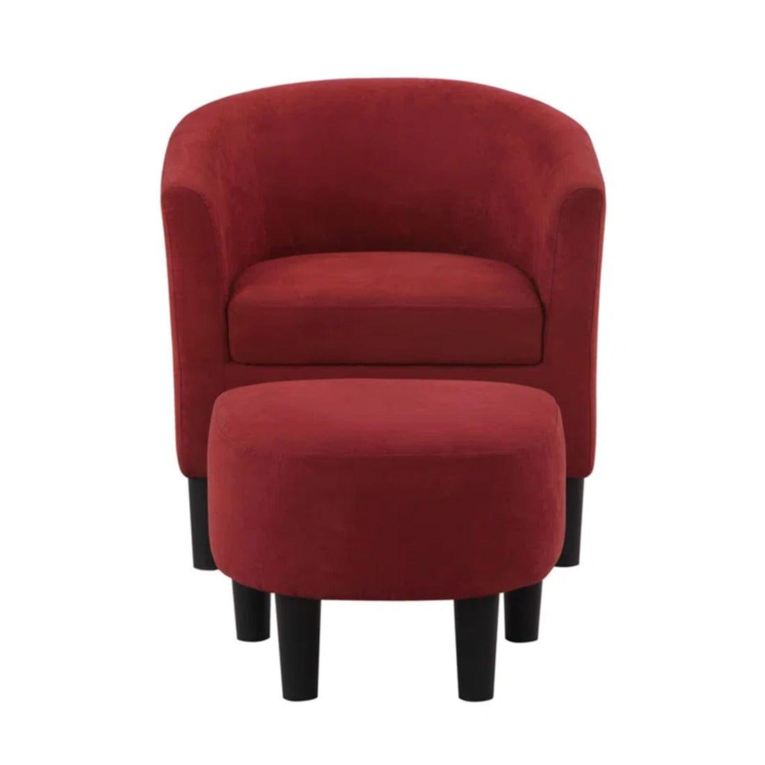 pitts accent chair with ottoman - Ouch Cart