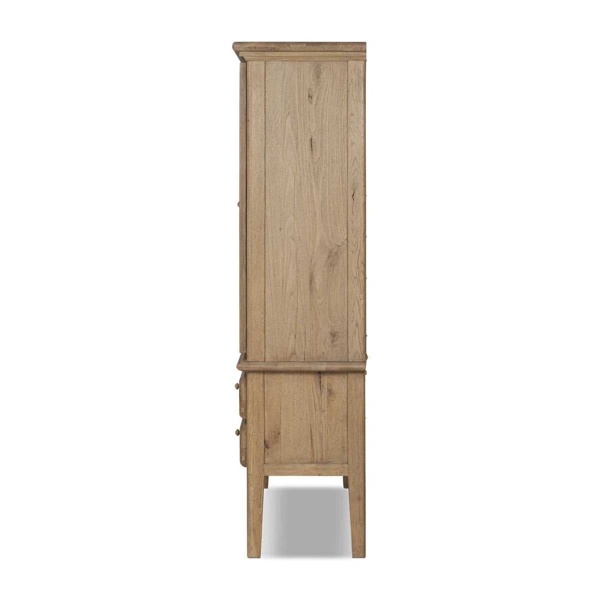 Alena Cabinet – Worn Oak Wooden Storage Cabinet for Bedroom or Living Room-OUCH CART | Wardrobe