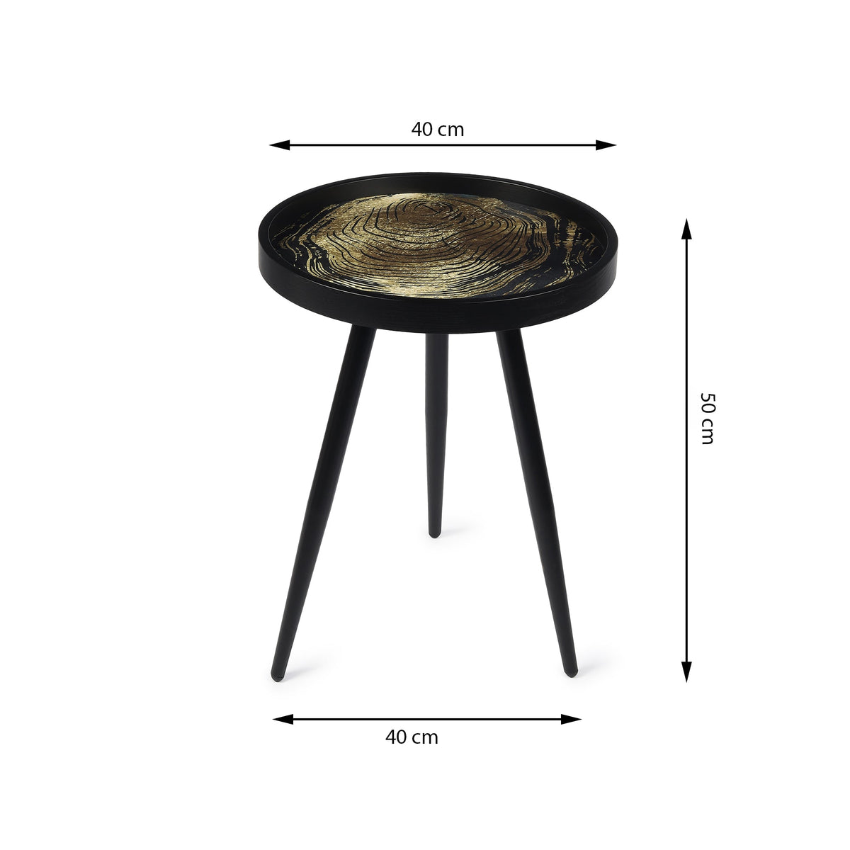 Oakveil Black Table Medium M.M.I. OVERSEAS