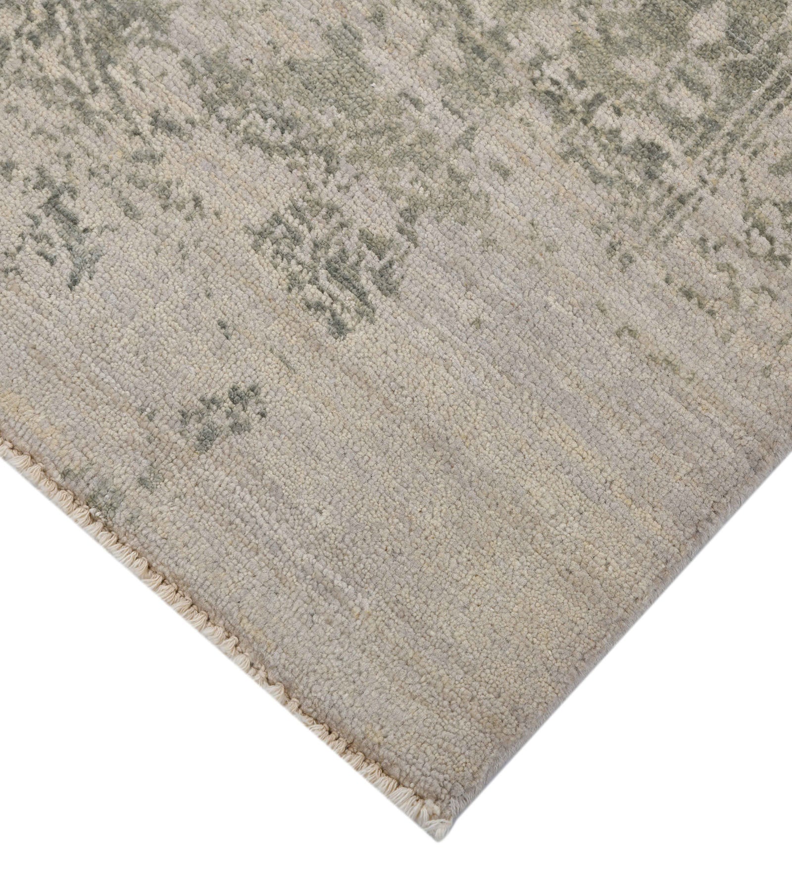 Dazzle Transitional Pattern Hand Knotted Rectangle Anti-Skid Designer Carpet, Prayer Rug For Office Cabins, Small Living Spaces - 2'X3' Saraswati Global