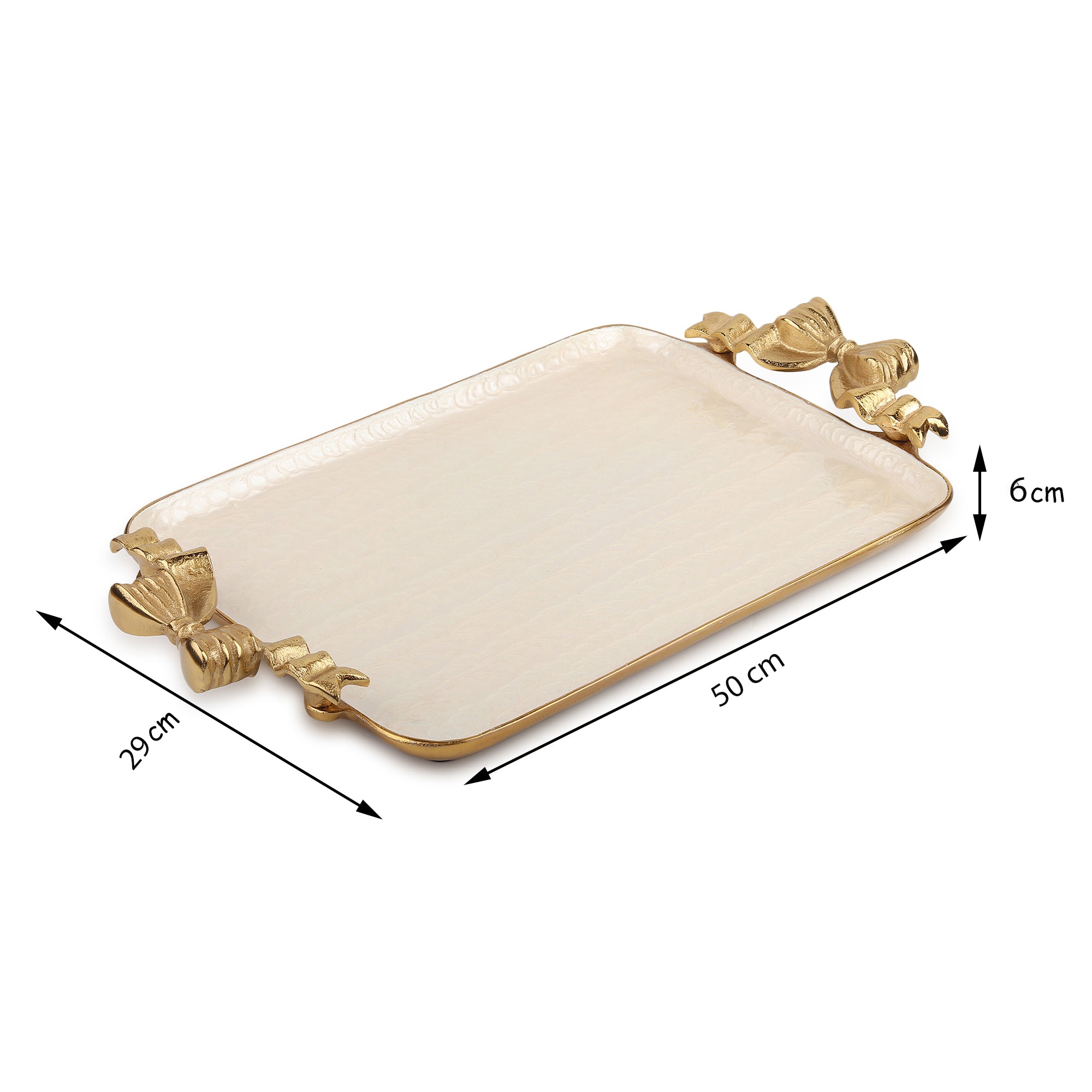 Avelion Ivory Pearl Large Tray - OUCHCART