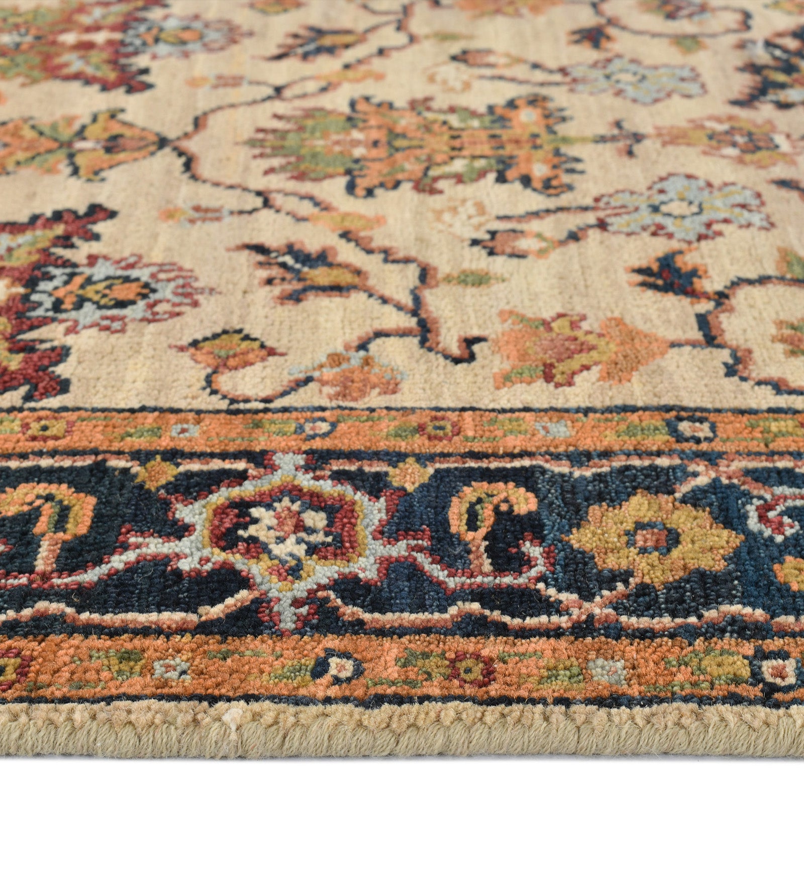 Heritage Classic Pattern Hand Knotted Rectangle Anti-Skid Designer Carpet, Area Rug For Bed Room, Living Room - 2.6"X10' Saraswati Global