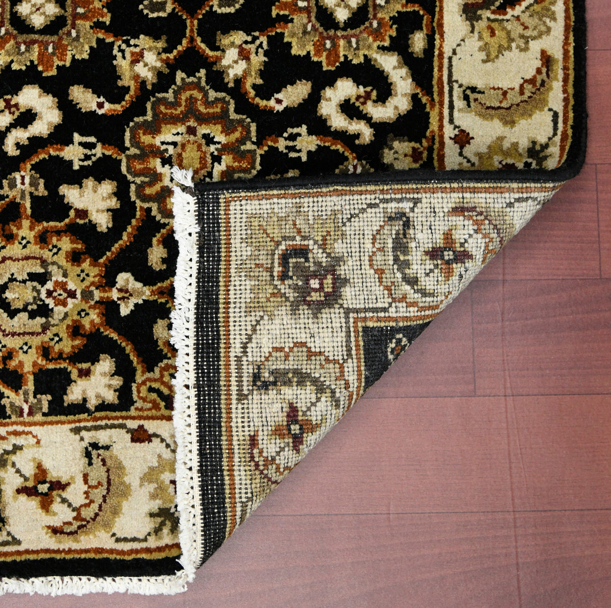 Luxor Classic Pattern Hand Knotted Rectangle Anti-Skid Designer Carpet, Prayer Rug For Office Cabins, Small Living Spaces - 2'X3' Saraswati Global