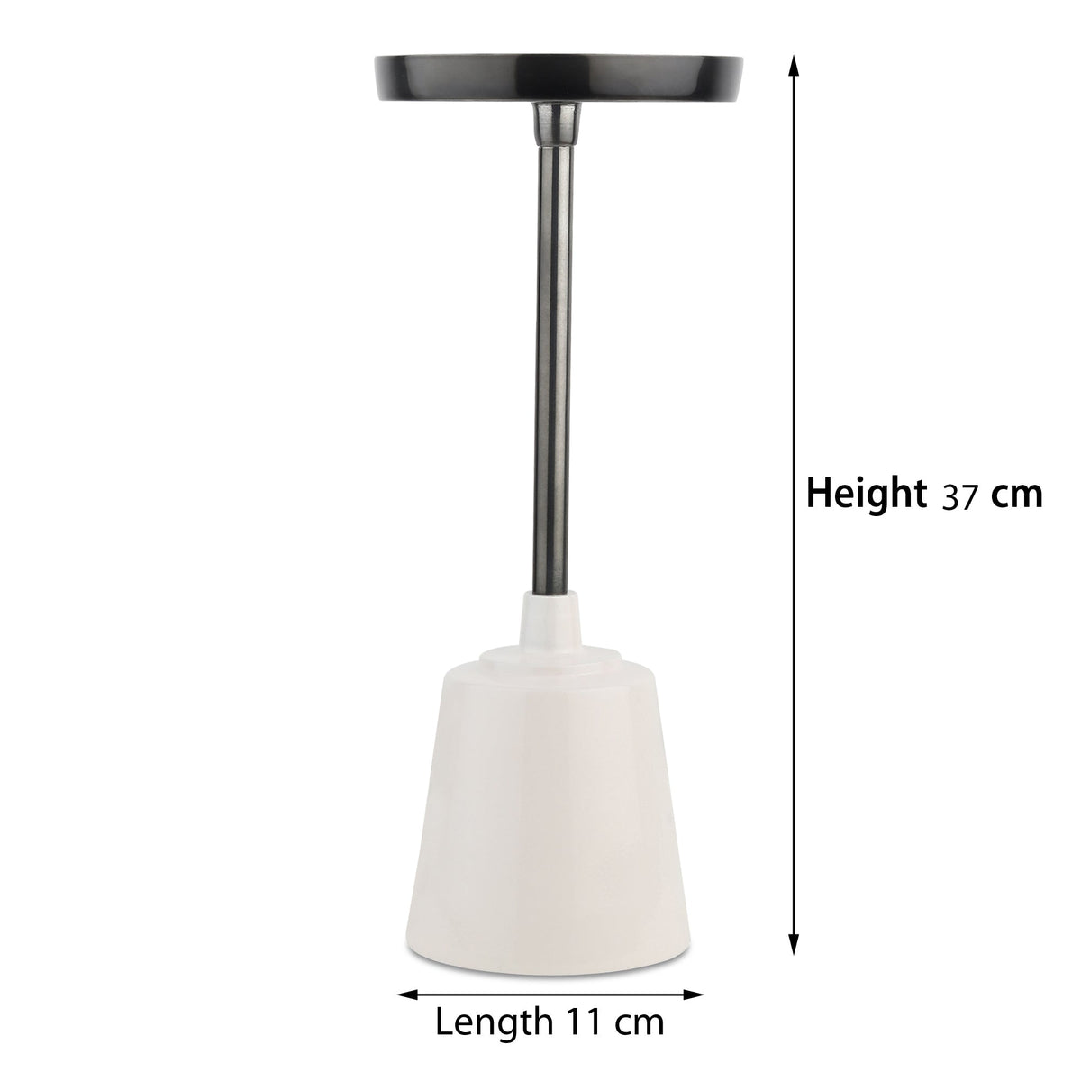 Altura Grande Black Nickel Candle holder Tall M.M.I. OVERSEAS