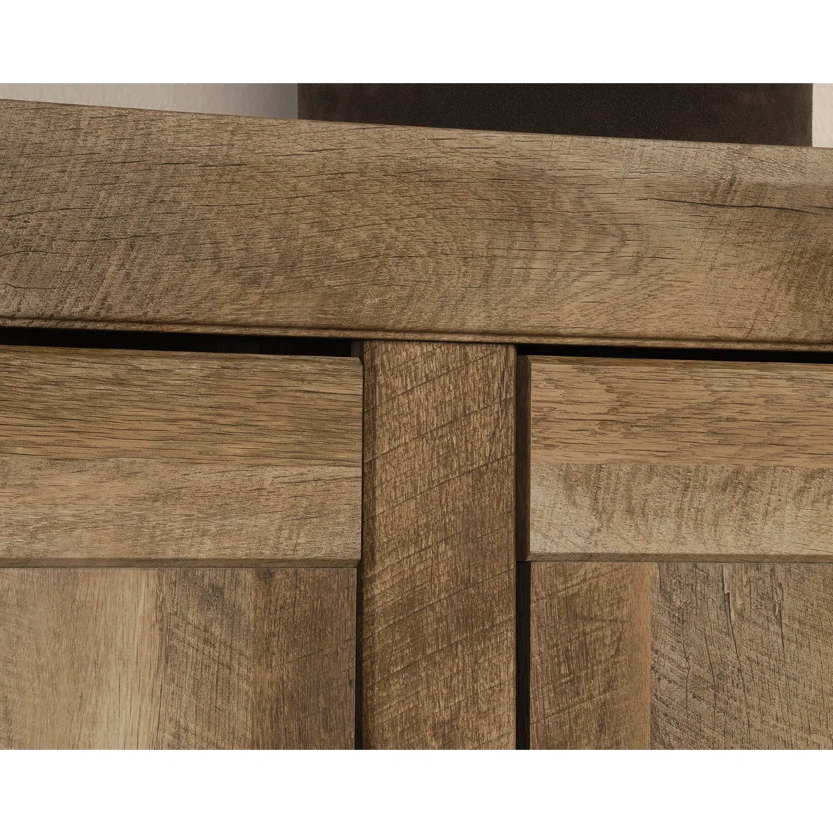 Fullon Wide Wooden Storage Cabinet – Contemporary Organizer with Shelves & Doors