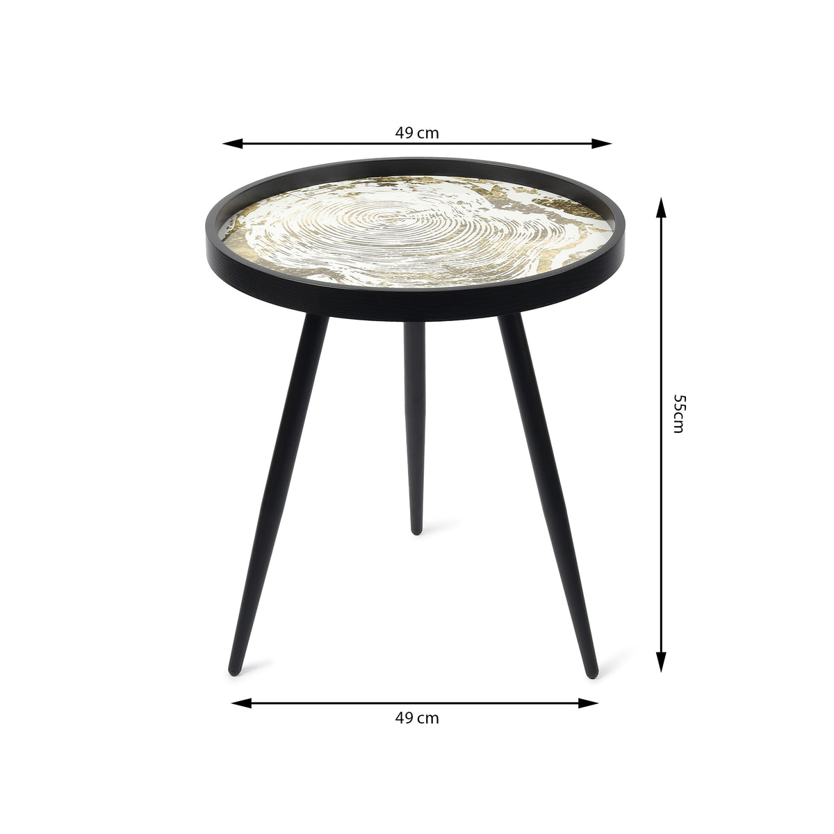 Oakveil Black Table Set of 2 M.M.I. OVERSEAS