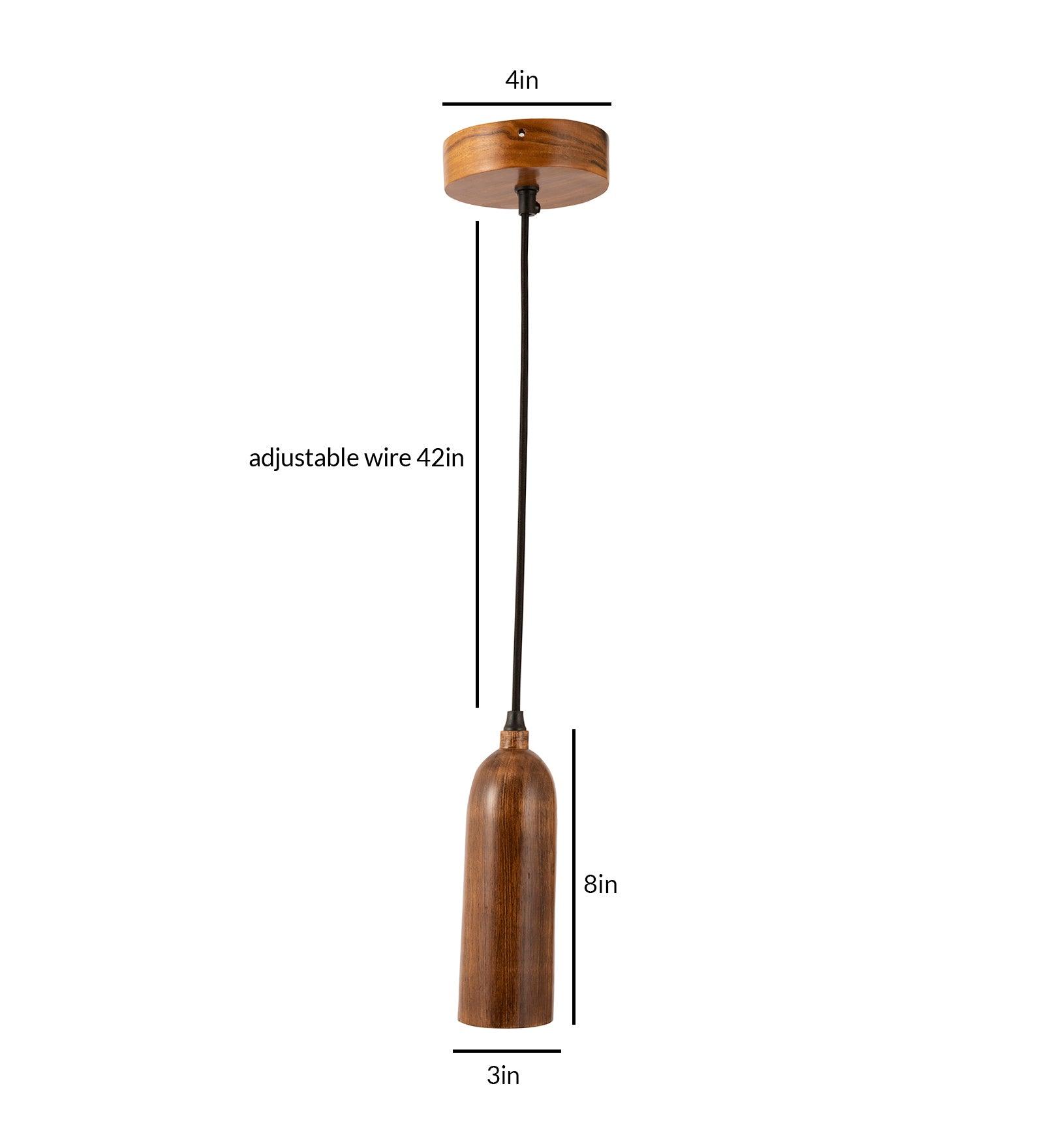Cedar Teak Wood Pendant Light - Ouch Cart