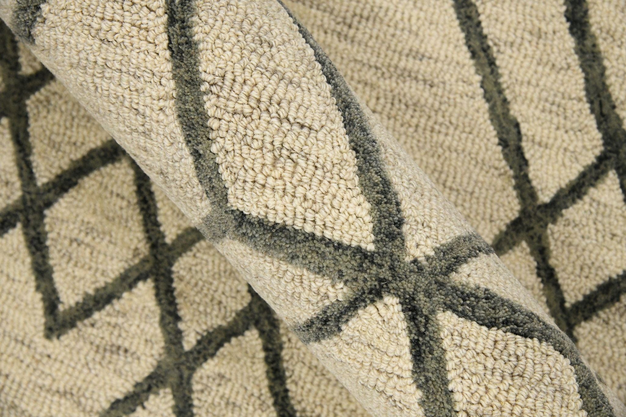 Ivory Wool Vista 8X10 Feet  Hand-Tufted Carpet - Rug