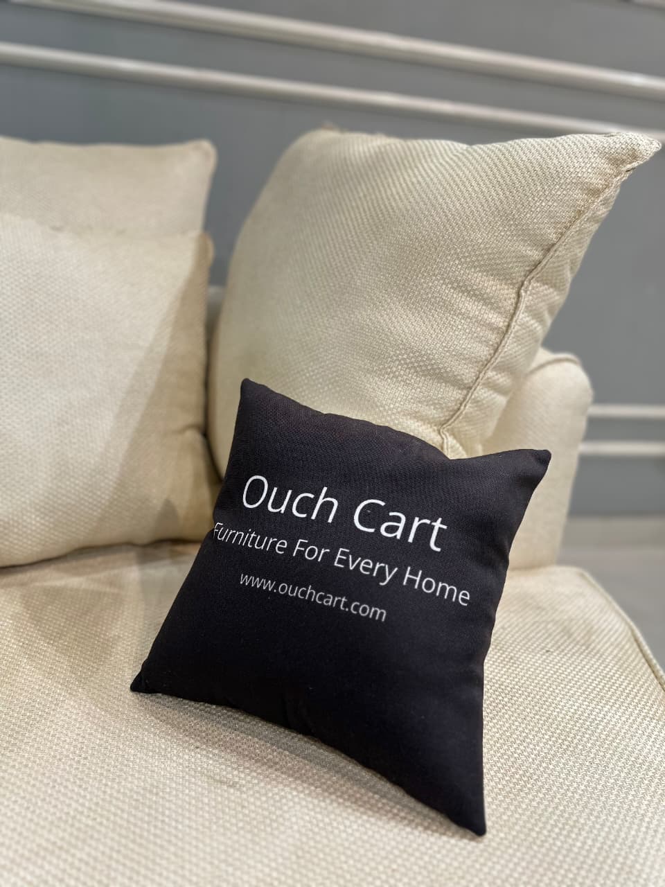 Pillow Top Arm Sofa with Cushions OUCH CART