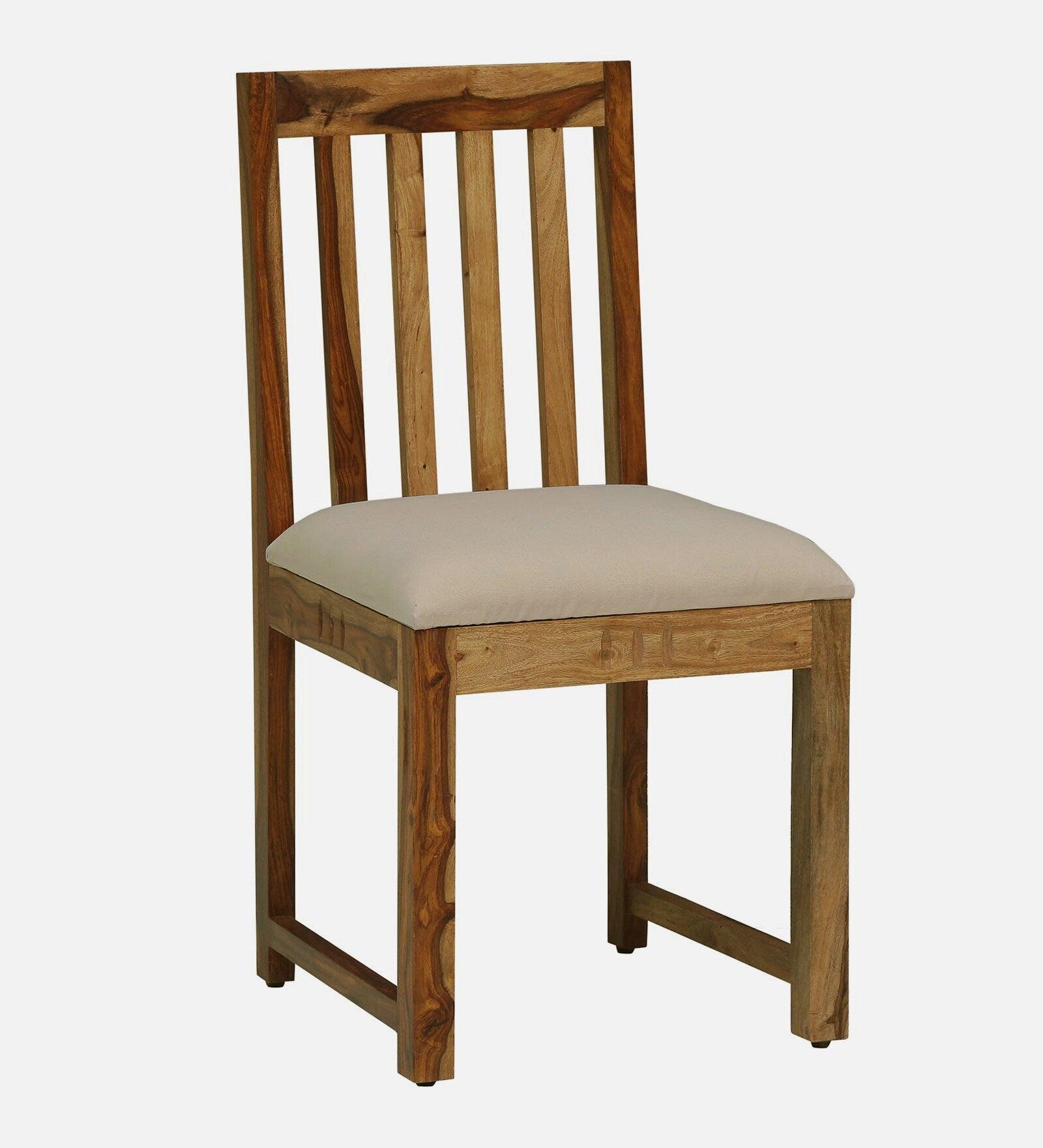 Sheesham Wood 4 Seater Dining Set In Rustic Teak Finish - Ouch Cart