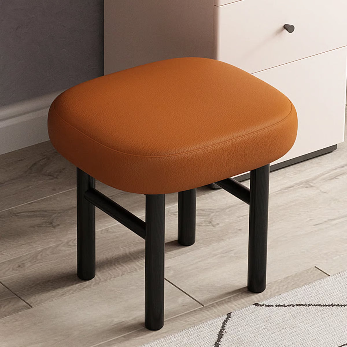 47'' High-quality Makeup Vanity set,Power Outlet, Glass Top,5-drawer,Very easy to assemble,Includes makeup stool