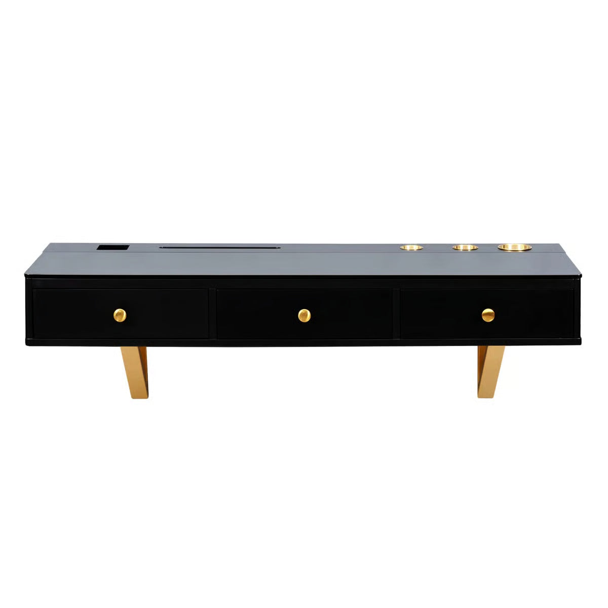 47 Inch Floating Shelf with Storage Drawer Contemporary Design