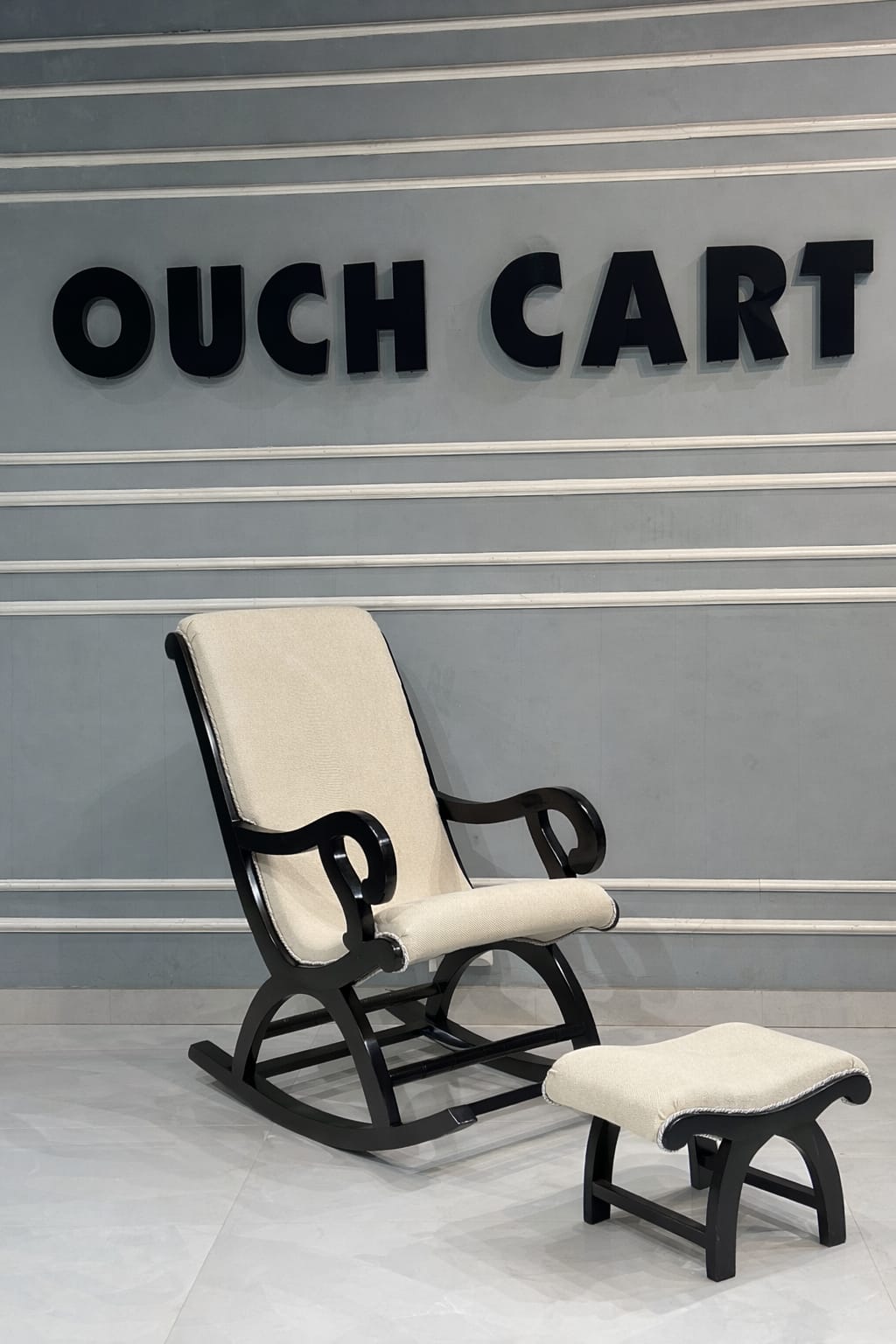 Fritto Rocking Chair in Walnut Colour