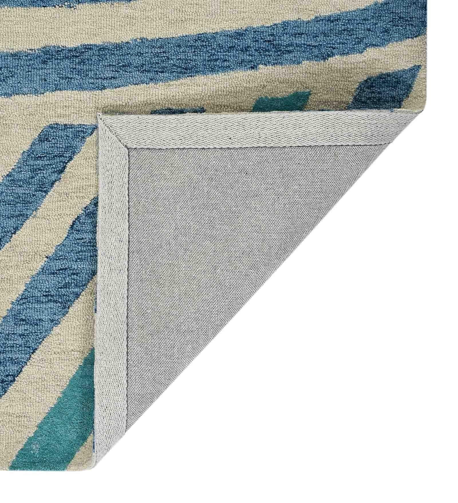 IVORY Wool & Viscose Canyan 4x6 Feet Hand-Tufted Carpet - Rug - Ouch Cart