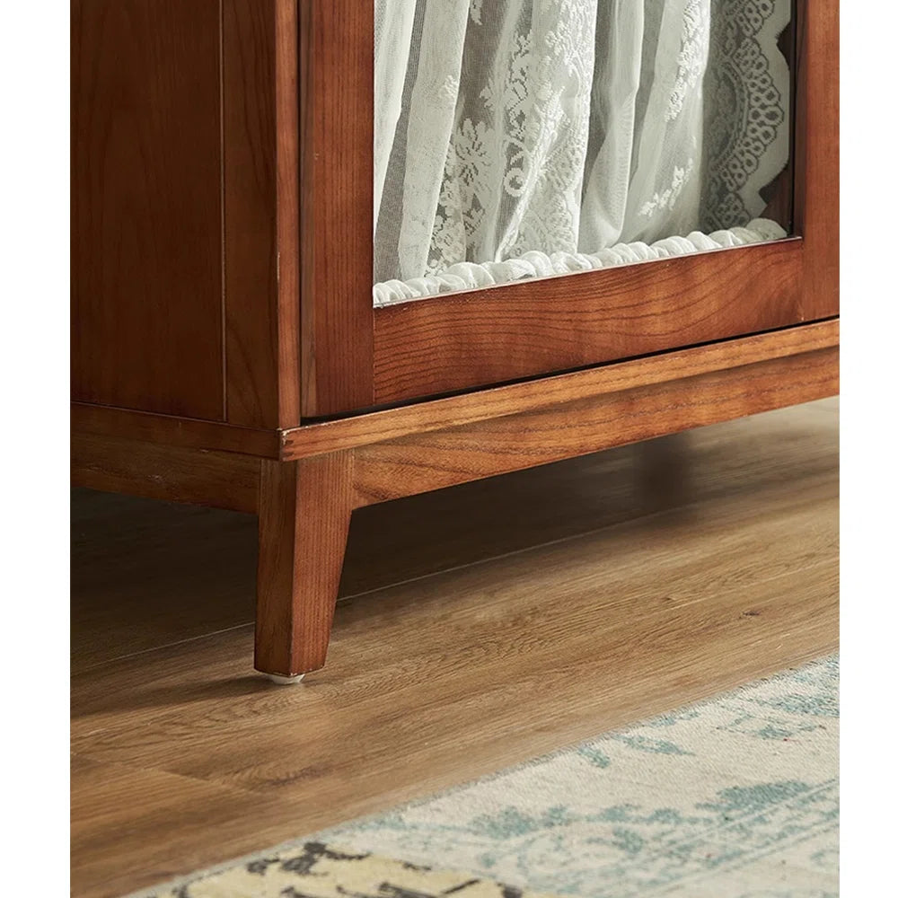 Retro French Style Wardrobe – Minimalist Elegant Bedroom Armoire-OUCH CART | Wardrobe