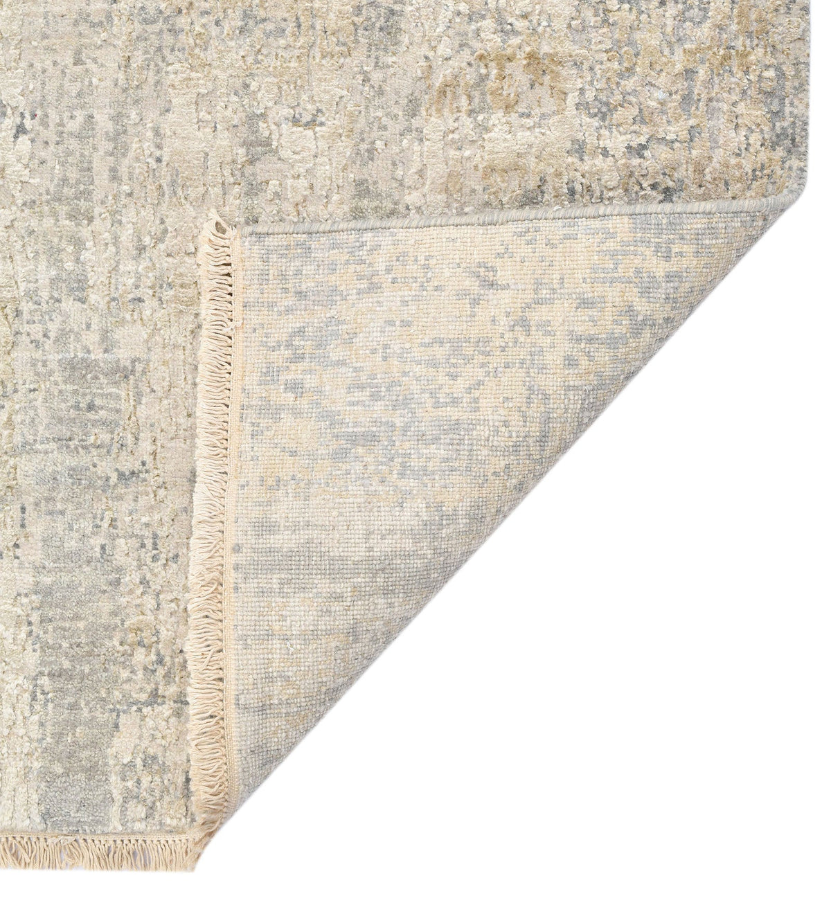 Zenith Modern Pattern Hand Knotted Rectangle Anti-Skid Designer Carpet, Prayer Rug For Office Cabins, Small Living Spaces - 4'x6' Saraswati Global