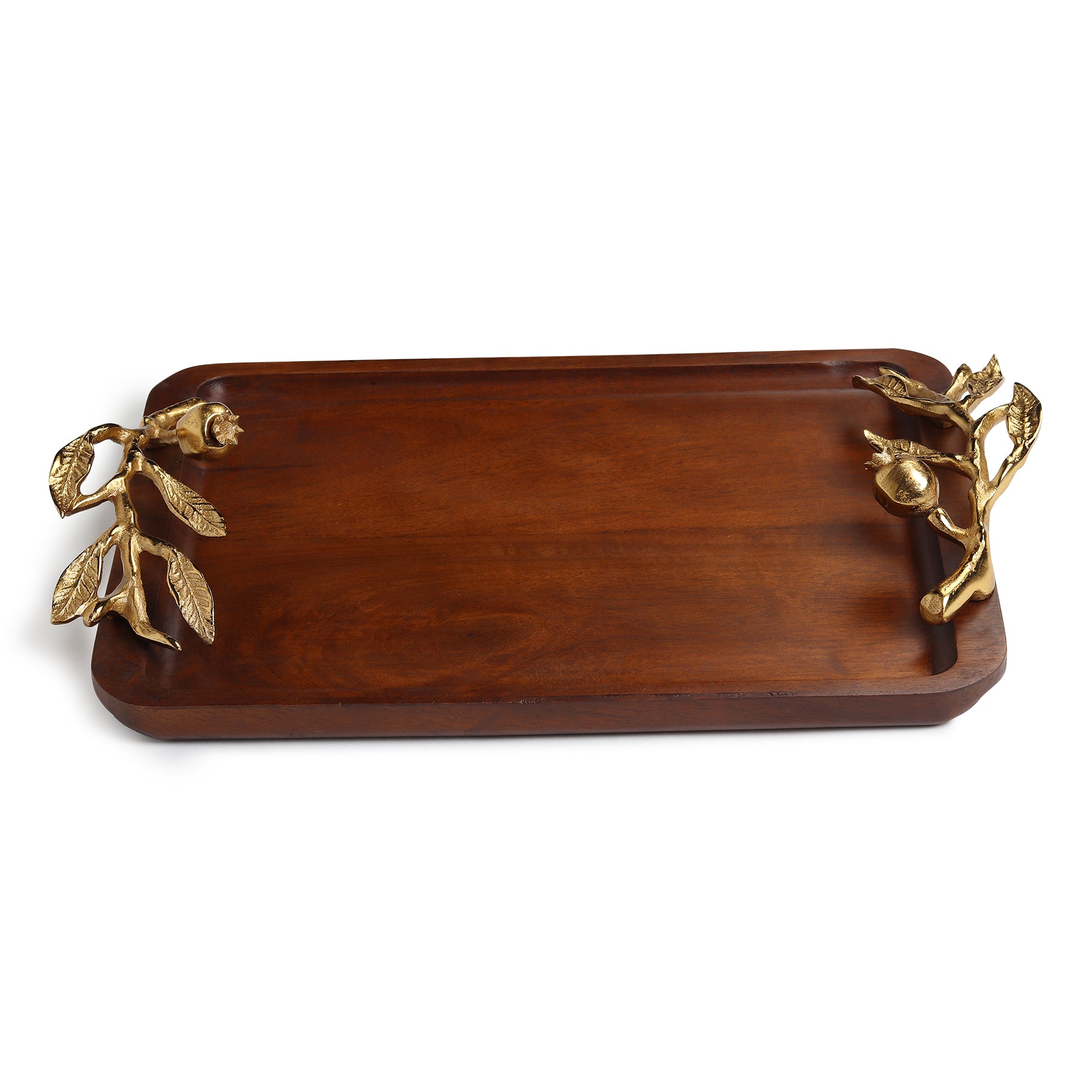 Pomegranate tray gold