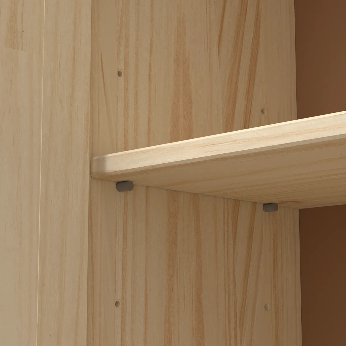 Jadian Freestanding Wardrobe Closet 1.0 4 Shelves 2 Drawers Modern Organization