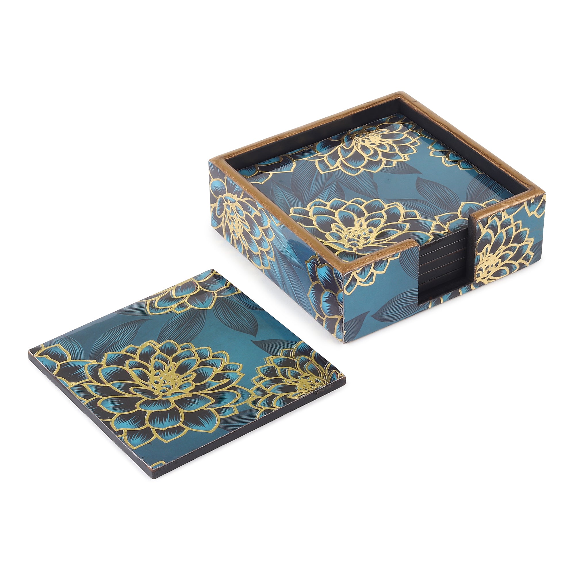 Sapphire Wreath Coaster Set of 4