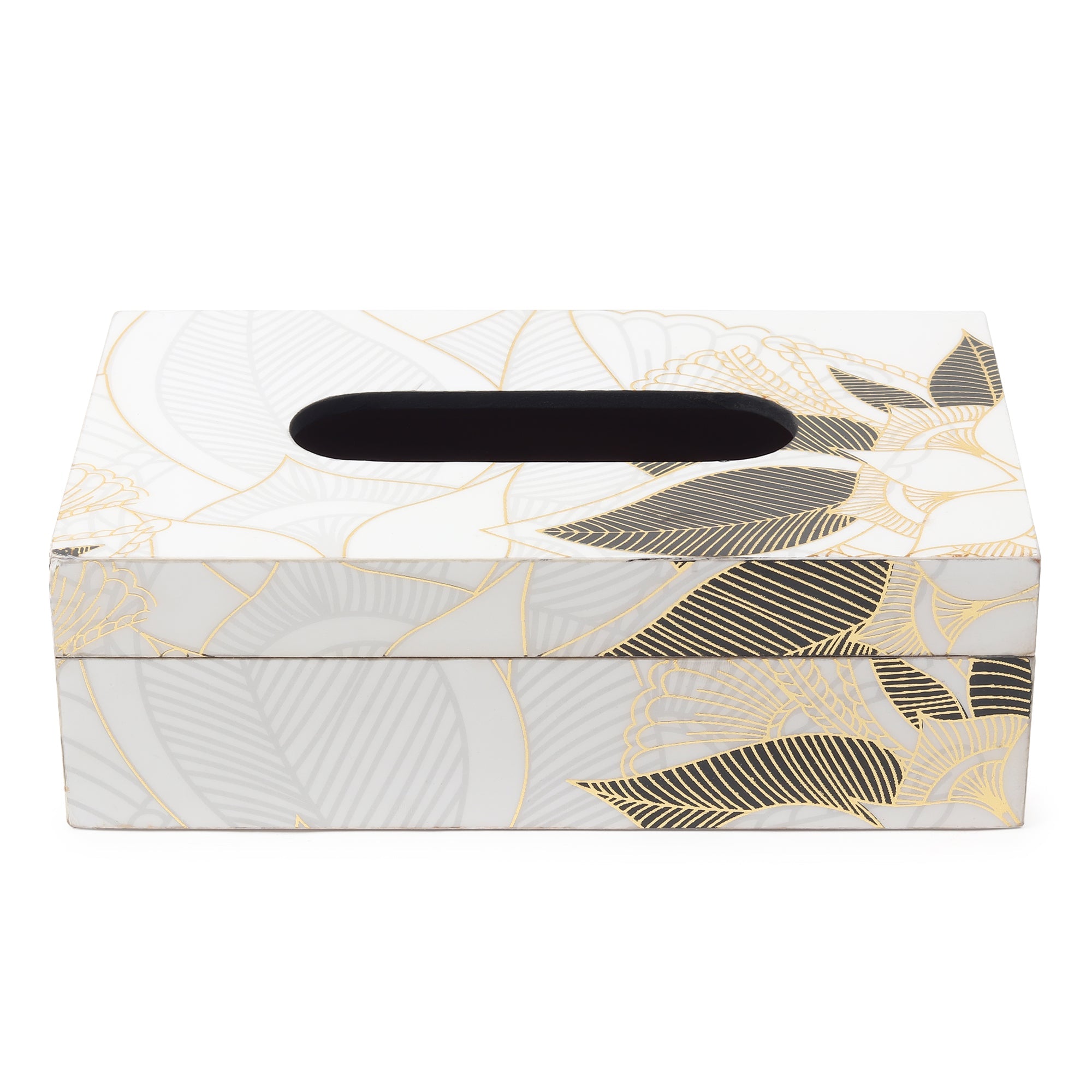 Ivory Noir Bloom Tissue Box M.M.I. OVERSEAS