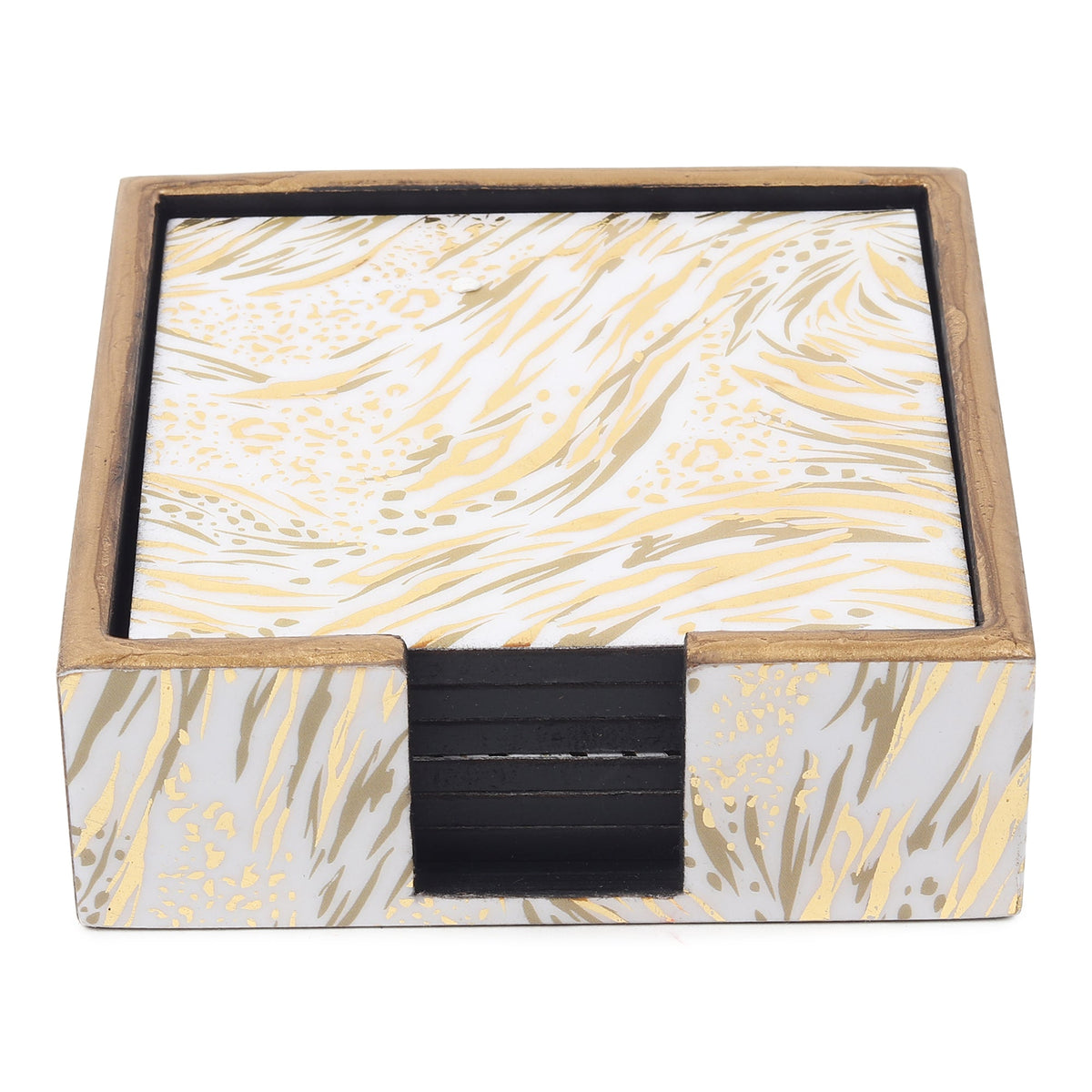 Zivra Gold Coaster Set of 4 M.M.I. OVERSEAS