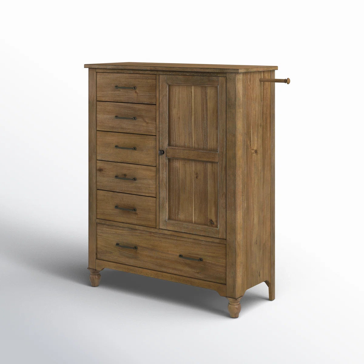 Edan Solid Wood Storage Armoire – Spacious Bedroom Wardrobe