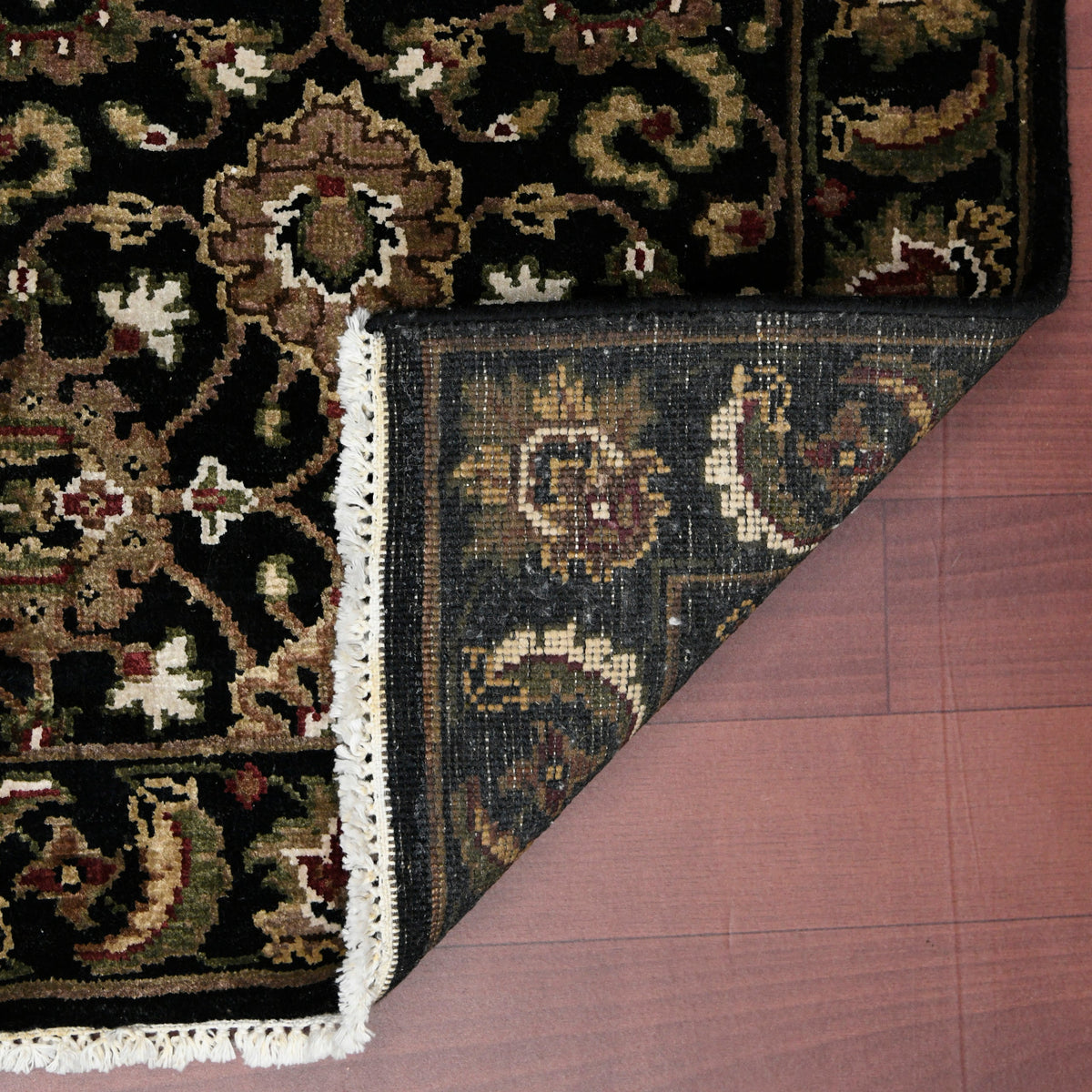 Luxor Classic Pattern Hand Knotted Rectangle Anti-Skid Designer Carpet, Prayer Rug For Office Cabins, Small Living Spaces - 2'X3' Saraswati Global