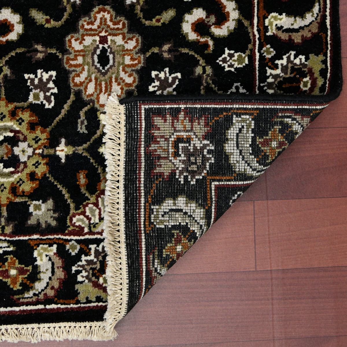 Luxor Classic Pattern Hand Knotted Rectangle Anti-Skid Designer Carpet, Prayer Rug For Office Cabins, Small Living Spaces - 2'X3' Saraswati Global