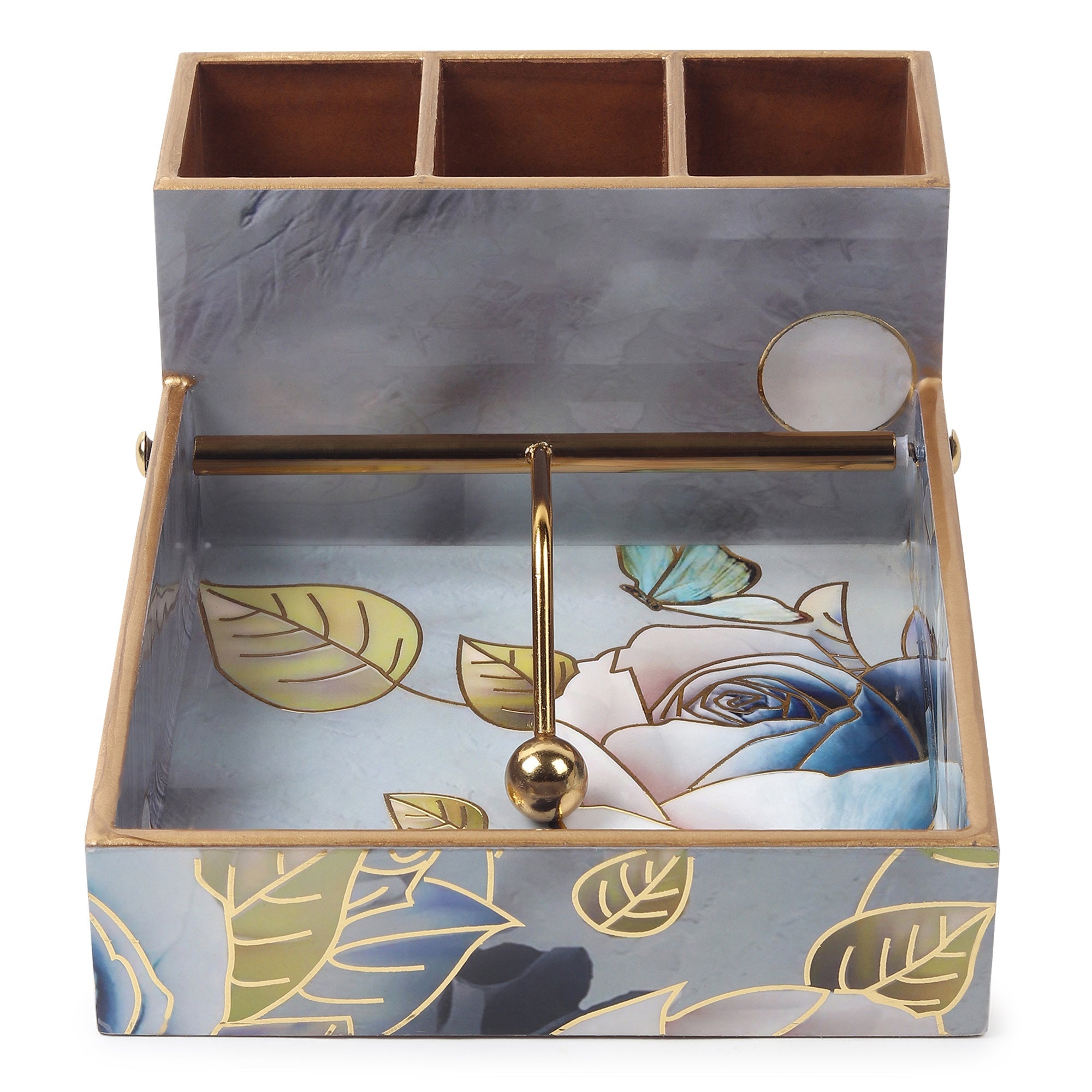 Azure Whisper Cutlery and Tissue Holder M.M.I. OVERSEAS