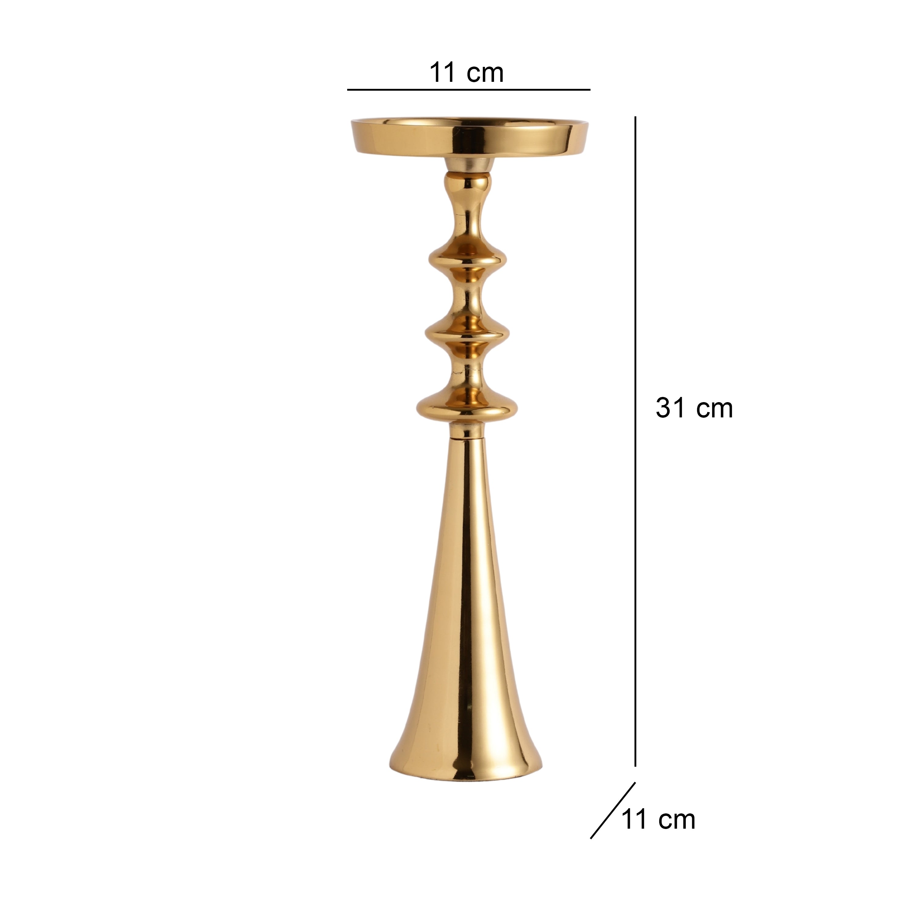 Altar Flame Candle Gold holder