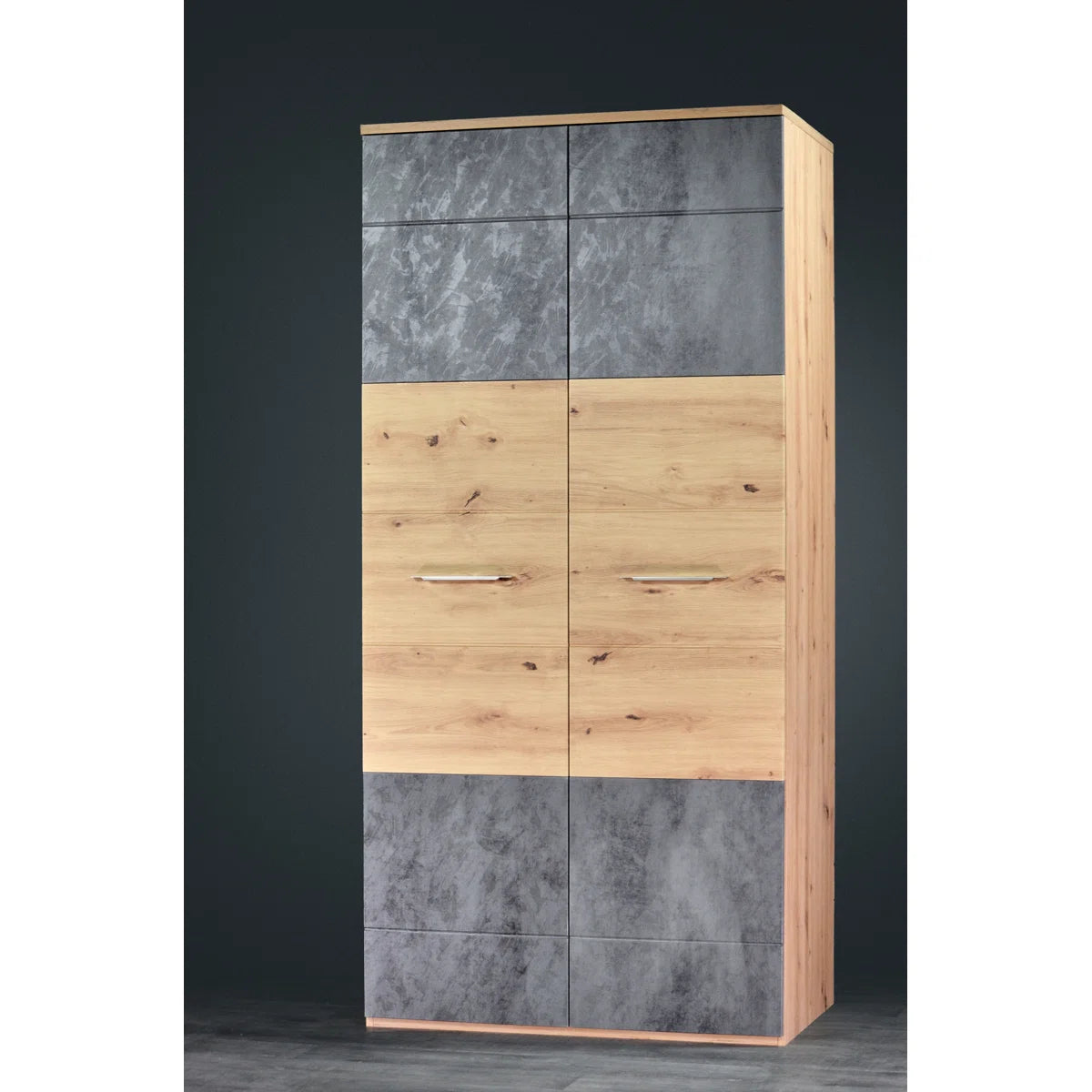 Aarib Bedroom Armoire – Contemporary Wooden Closet for Organized Storage-OUCH CART |Wardrobe