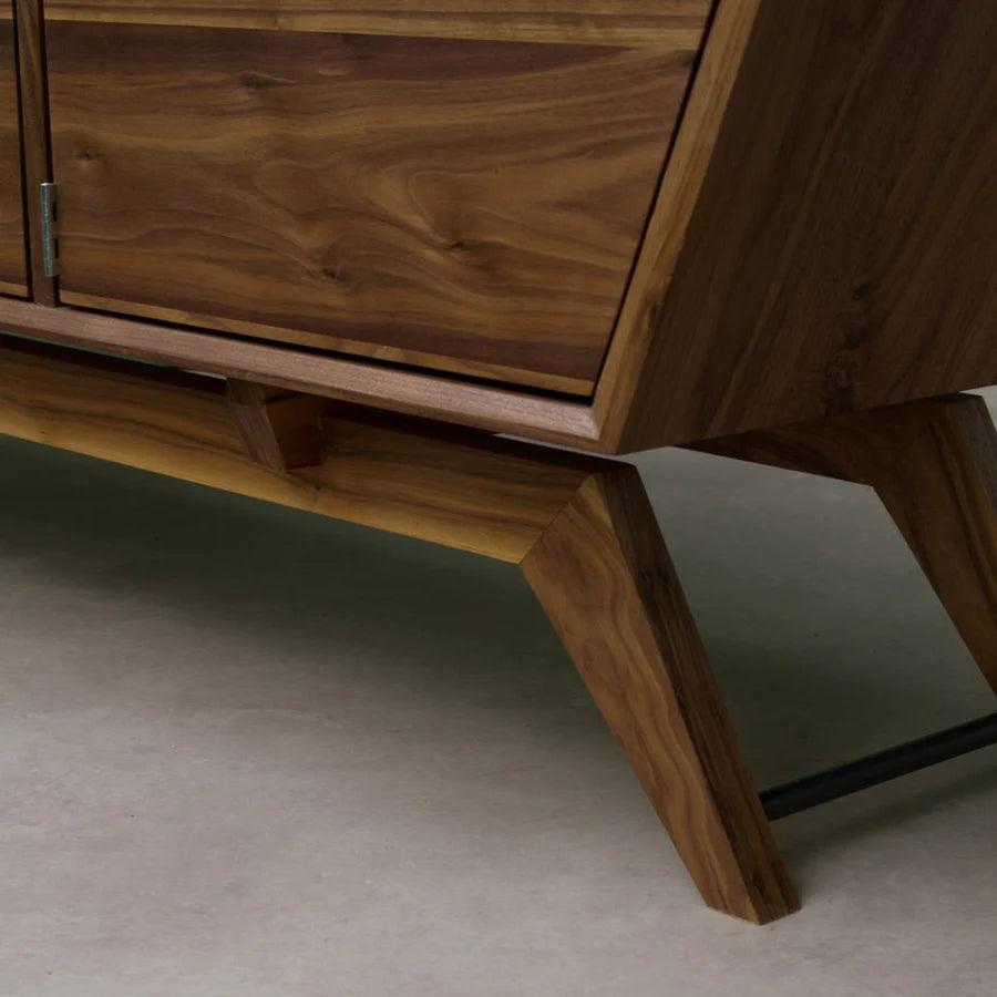 AMERICAN BLACK TEAK WOOD WALNUT CABINETS SIDEBOARDS - Ouch Cart