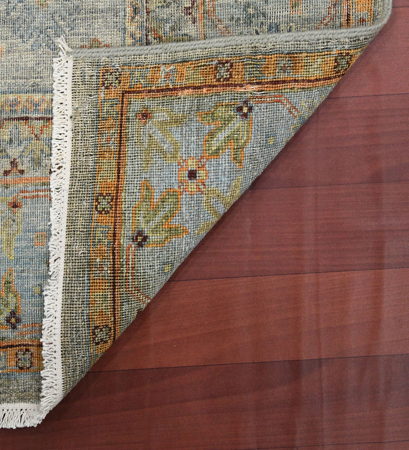 Mahal Traditional Pattern Hand Knotted Rectangle Anti-Skid Designer Carpet, Prayer Rug For Office Cabins, Small Living Spaces - 4'x6' Saraswati Global