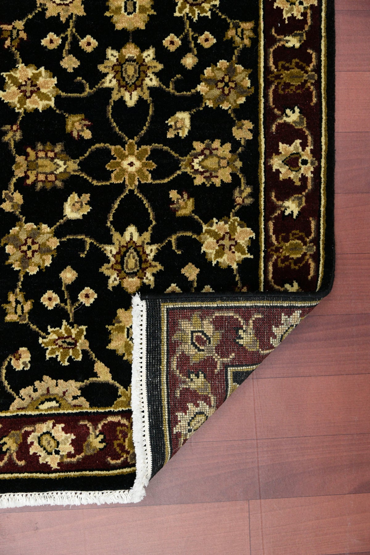 Luxor Classic Pattern Hand Knotted Rectangle Anti-Skid Designer Carpet, Prayer Rug For Office Cabins, Small Living Spaces - 2'X3' Saraswati Global
