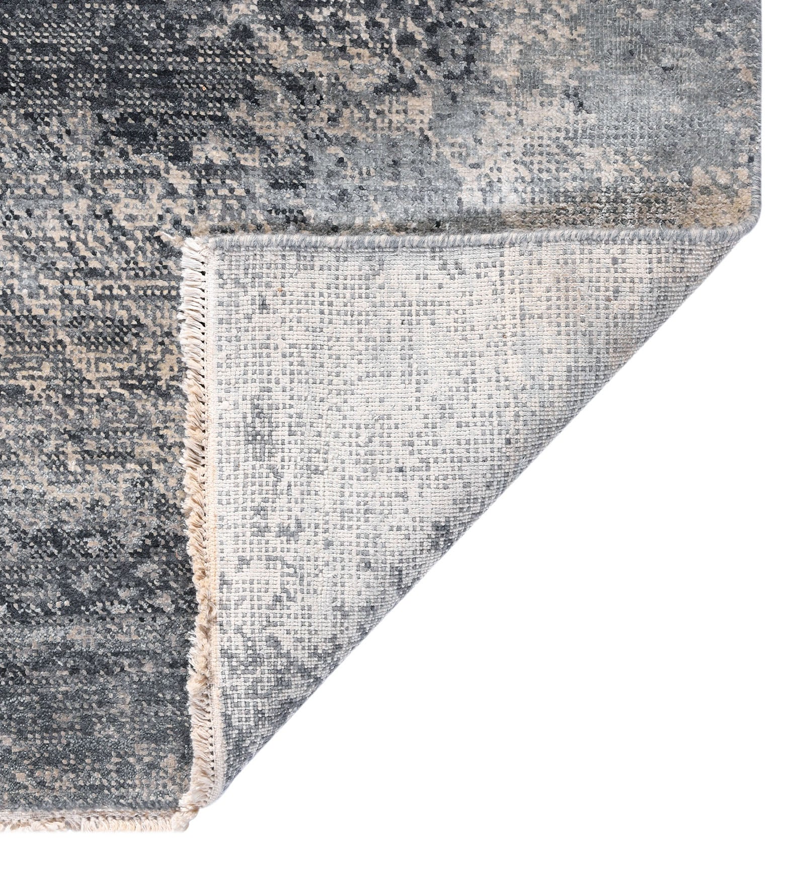 Dazzle Modern Pattern Hand Knotted Rectangle Anti-Skid Designer Carpet, Prayer Rug For Office Cabins, Small Living Spaces - 2'x3'