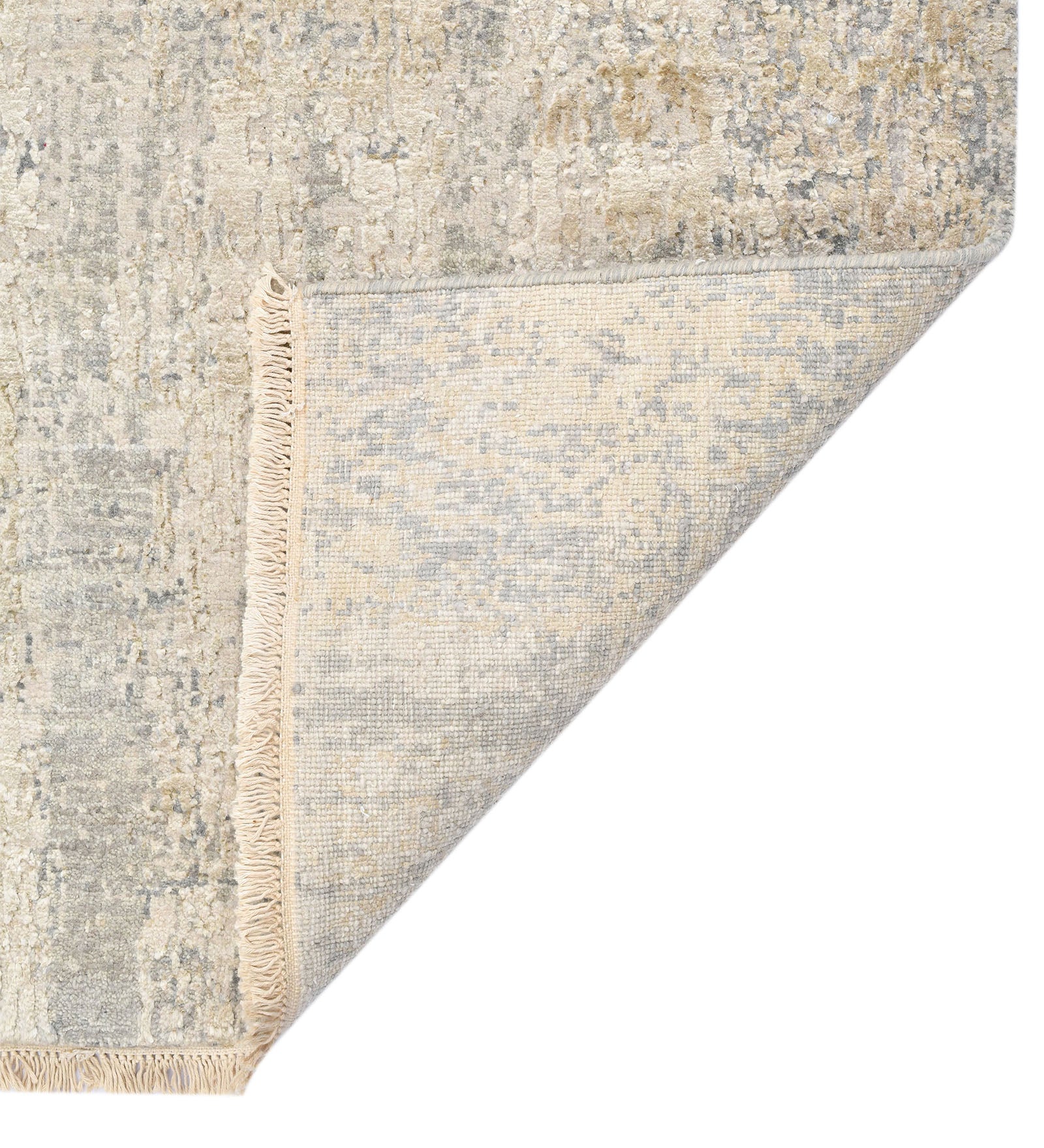 Zenith Modern Pattern Hand Knotted Rectangle Anti-Skid Designer Carpet, Prayer Rug For Office Cabins, Small Living Spaces - 2'X3'