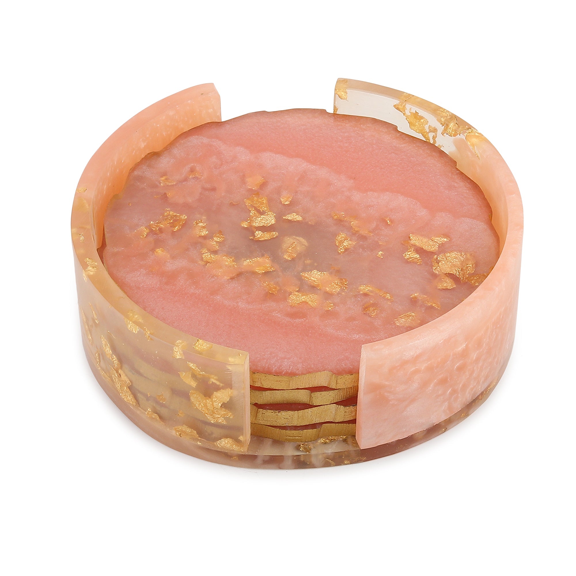 Pink Petal Coaster Set M.M.I. OVERSEAS