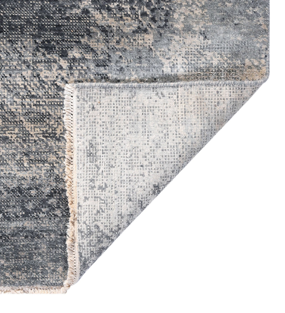 Dazzle Modern Pattern Hand Knotted Rectangle Anti-Skid Designer Carpet, Prayer Rug For Office Cabins, Small Living Spaces - 4'x6' Saraswati Global