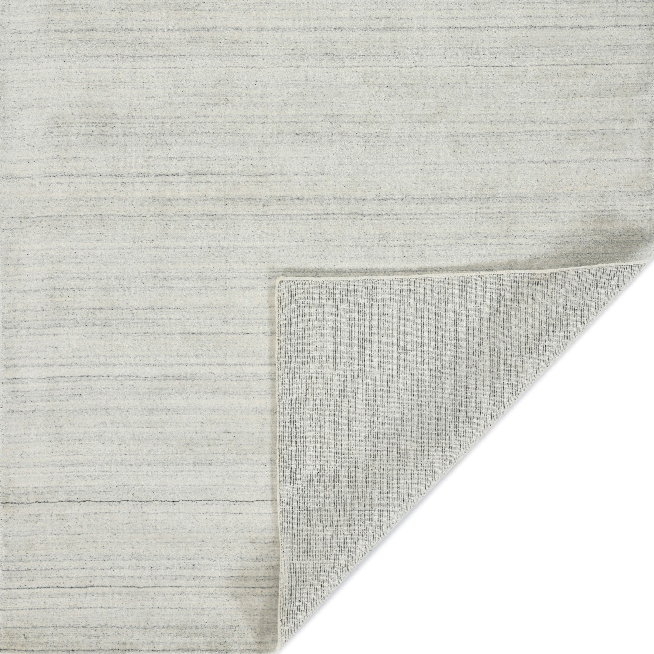 Blend Solid Pattern Hand Woven Rectangle Anti-Skid Designer Carpet, Prayer Rug For Office Cabins, Small Living Spaces - 2.8'X3.11' Saraswati Global
