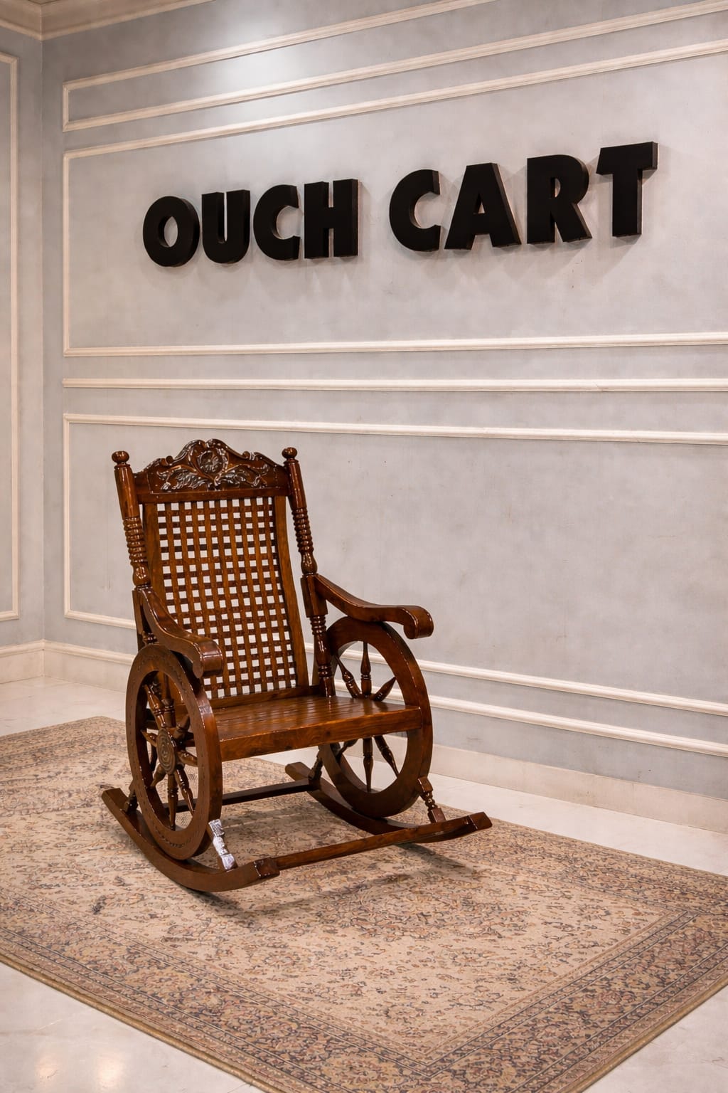 Wooden Rocking Chair Resting Chair Grandpa Rocking Chair Made Of High Quality Wood